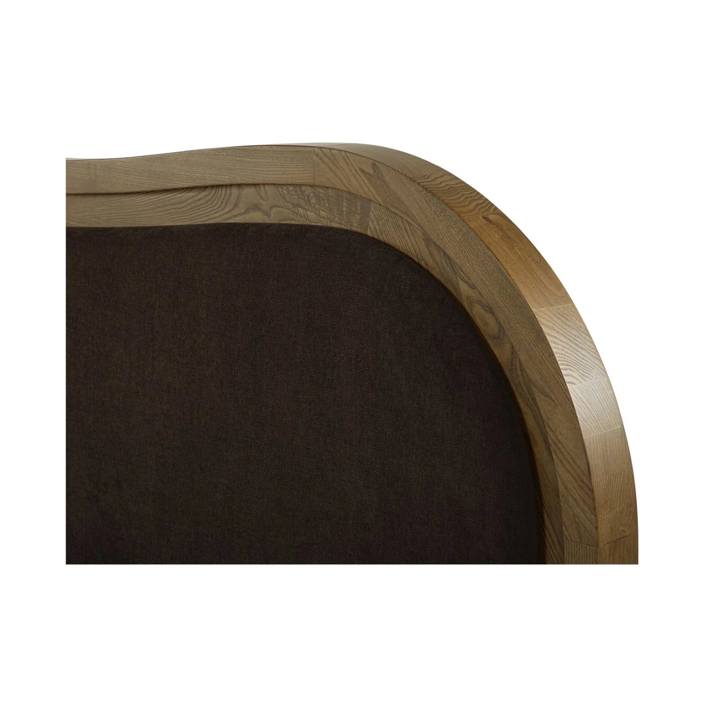 Luxury Modern Brown Upholstered Bed European Style for Villa