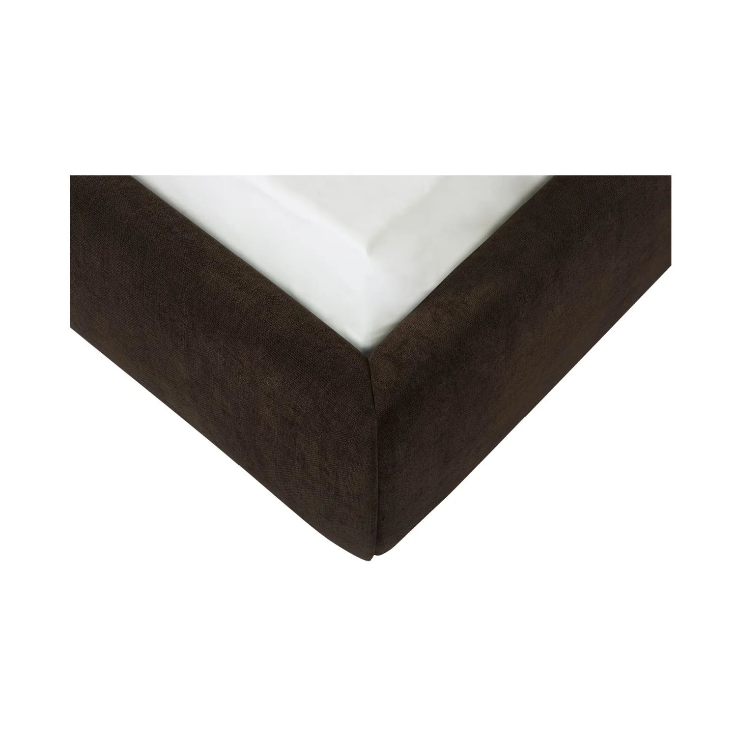 Luxury Modern Brown Upholstered Bed European Style for Villa