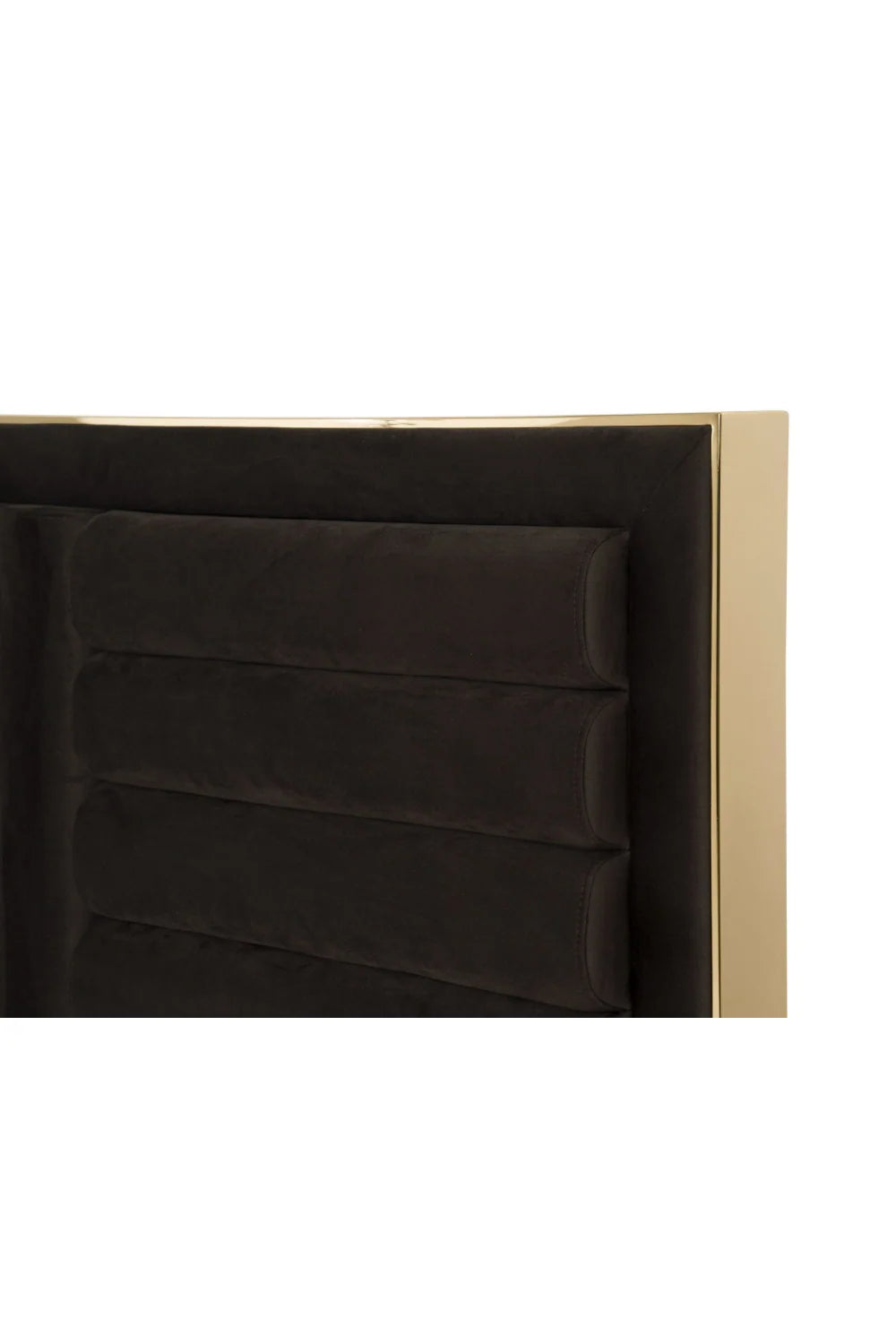Luxury Modern Brown Velvet Bed European Style for Villa