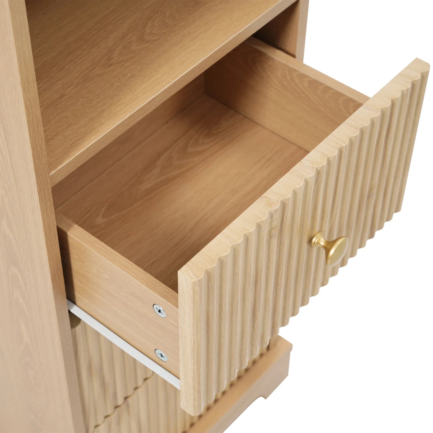 Luxury Modern Brown Wood Bathroom Cabinet European Style for Villa