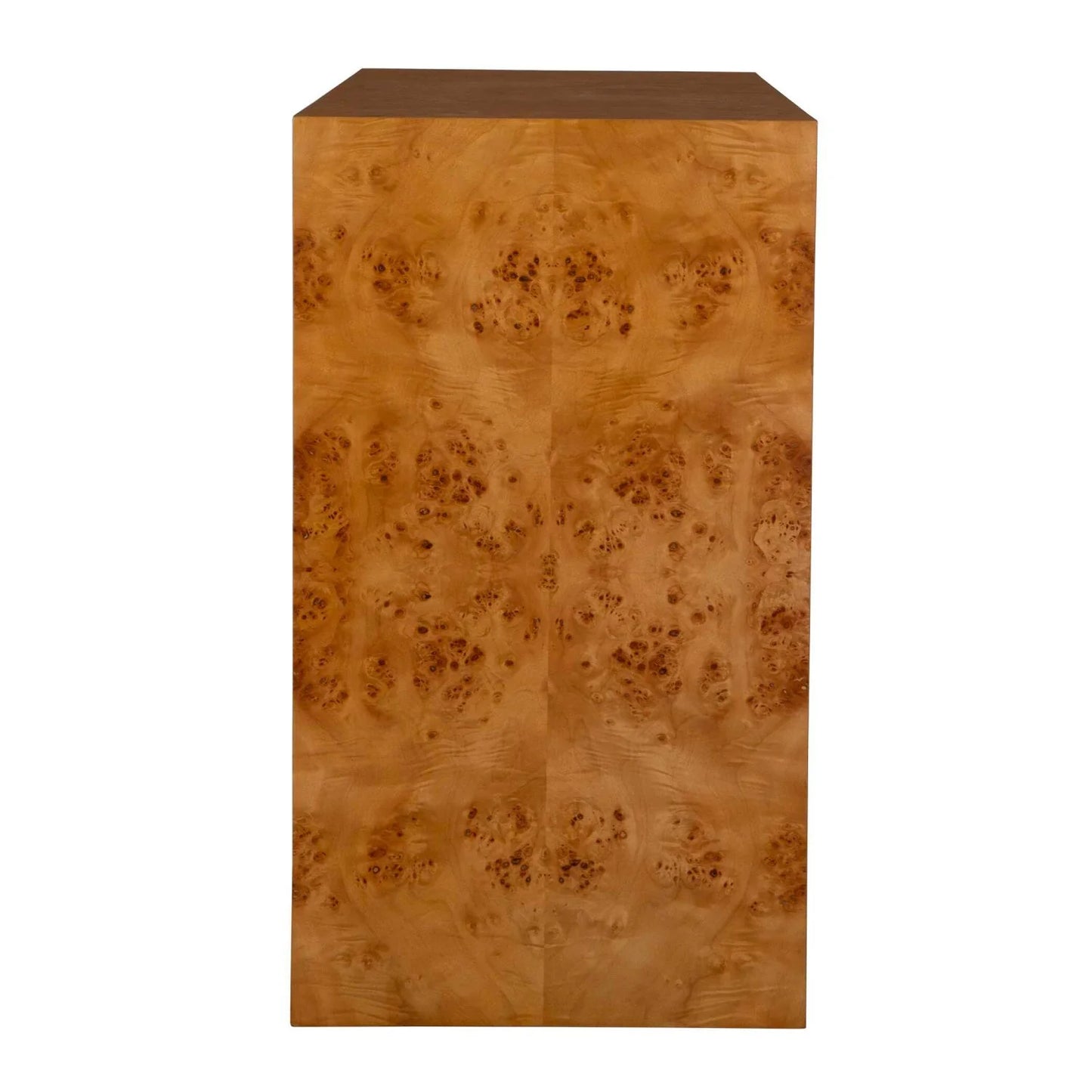 Luxury Modern Burl 2-Drawer Chest European Style for Villa