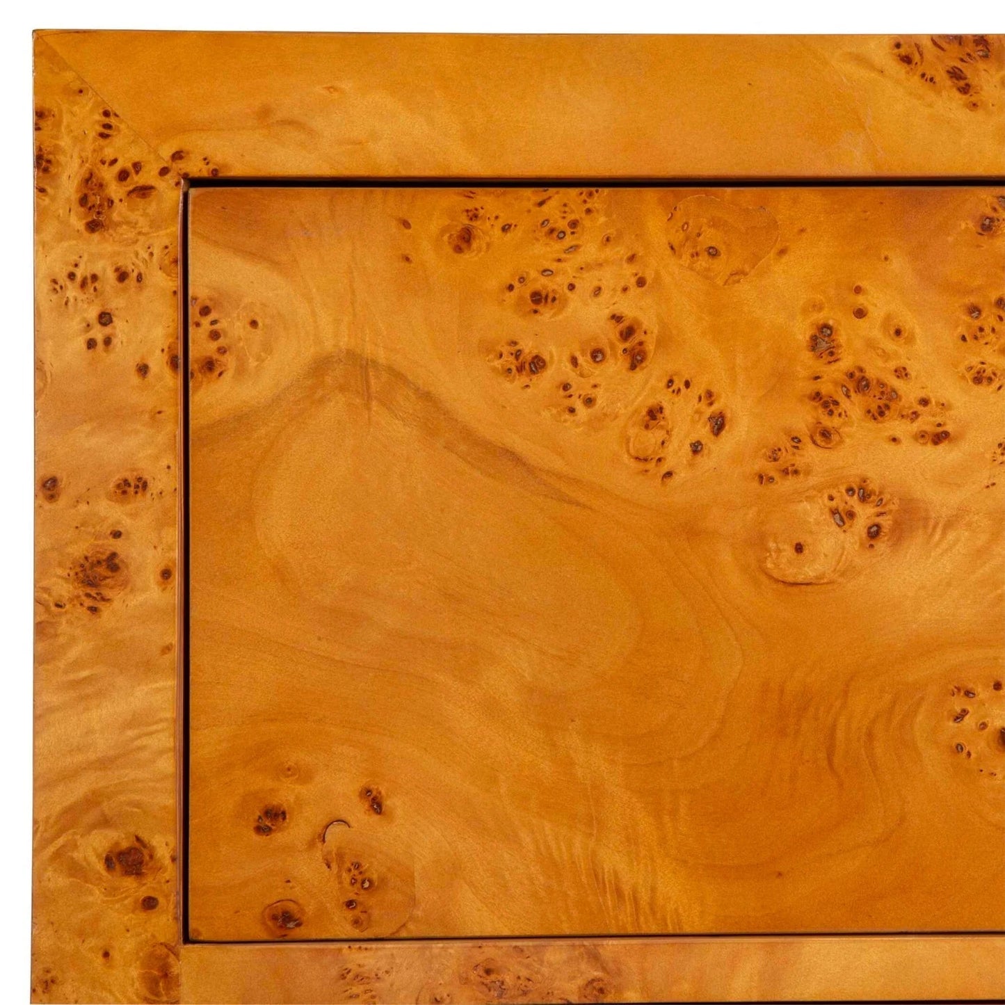 Luxury Modern Burl 2-Drawer Chest European Style for Villa