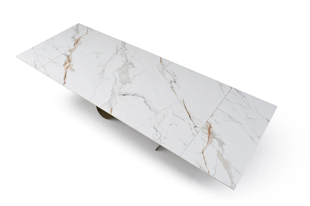Luxury Modern Calista Ceramic Dining Table European Style for Villa