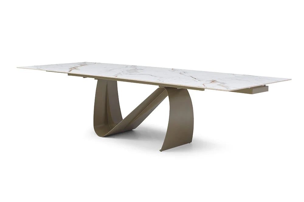 Luxury Modern Calista Ceramic Dining Table European Style for Villa