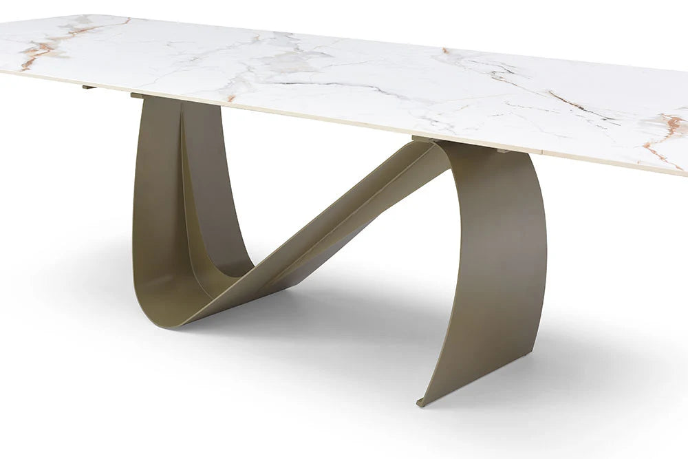 Luxury Modern Calista Ceramic Dining Table European Style for Villa