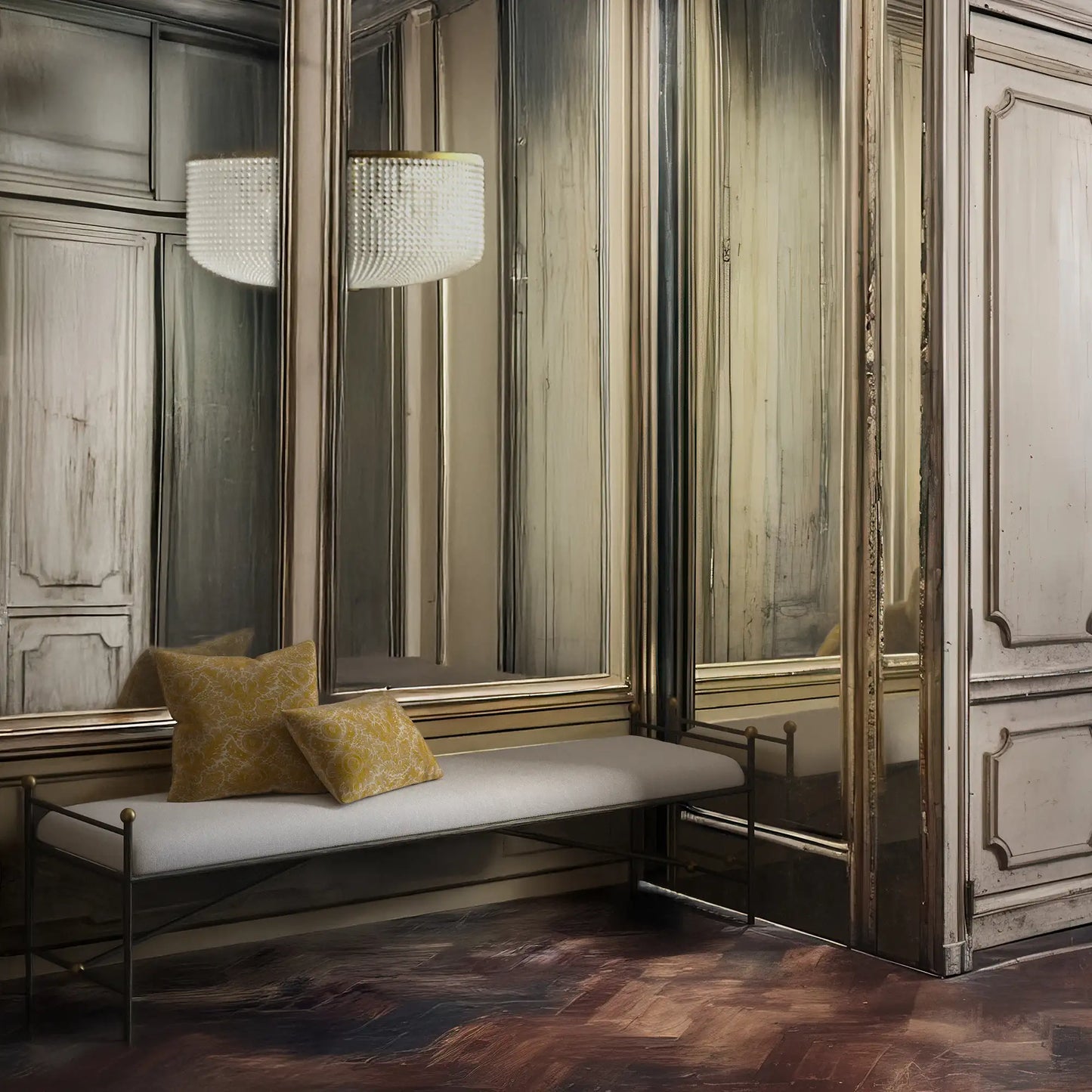 Luxury Modern Cambert Bench European Style for Villa