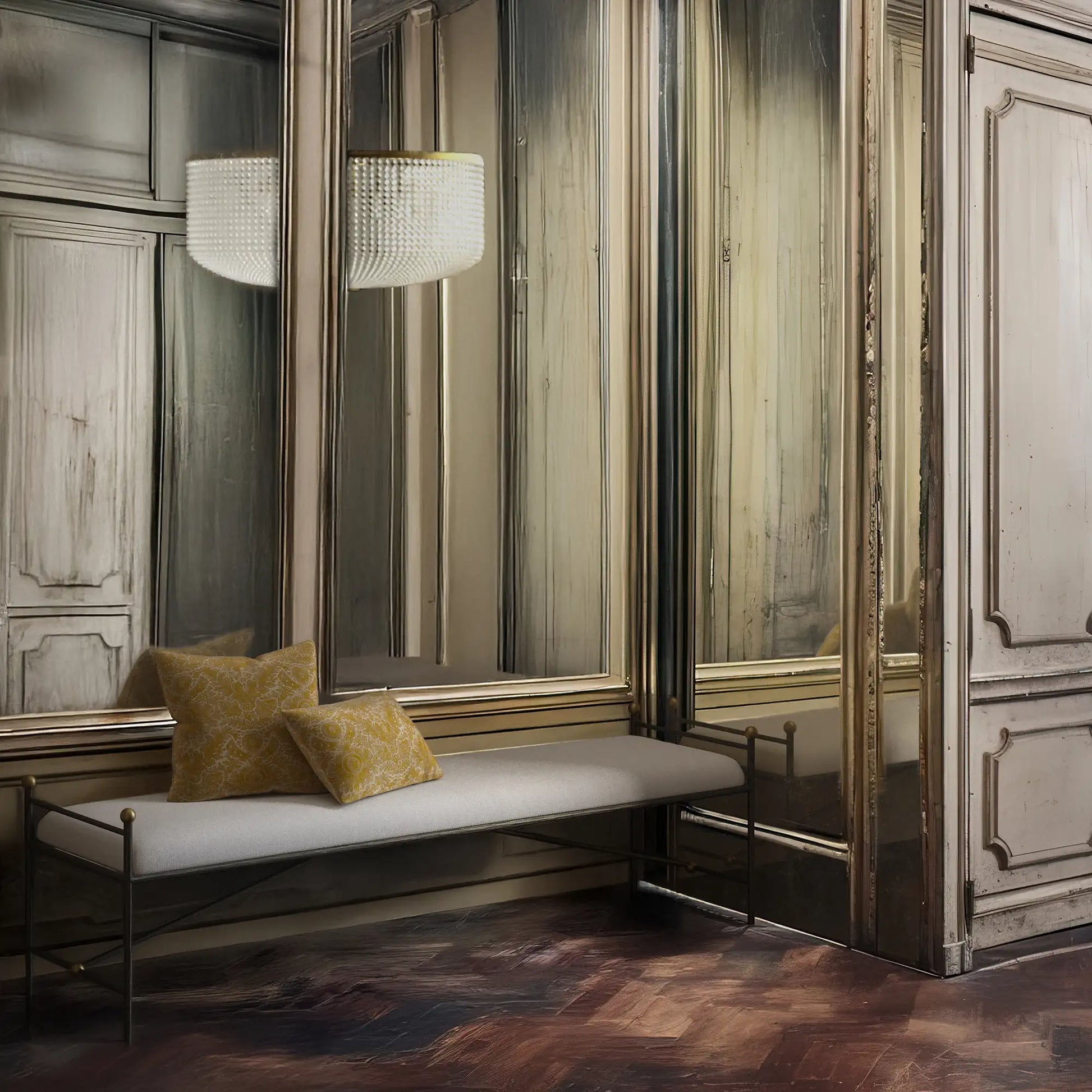 Luxury Modern Cambert Bench European Style for Villa