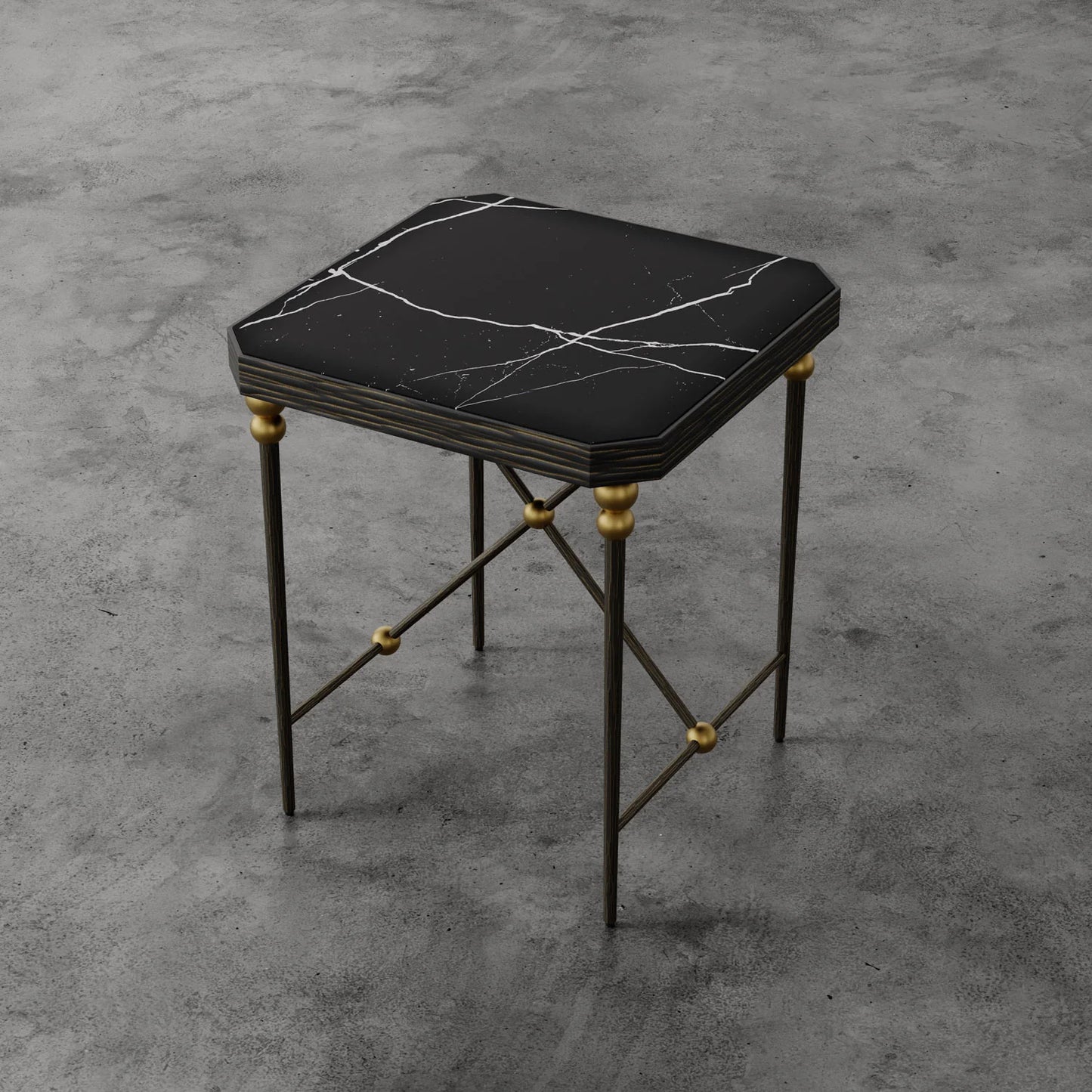 Luxury Modern Cambert Square Side Table European Style for Villa