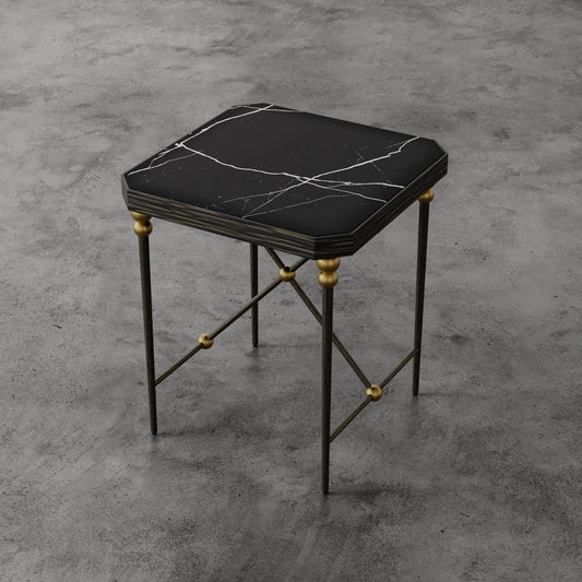 Luxury Modern Cambert Square Side Table European Style for Villa