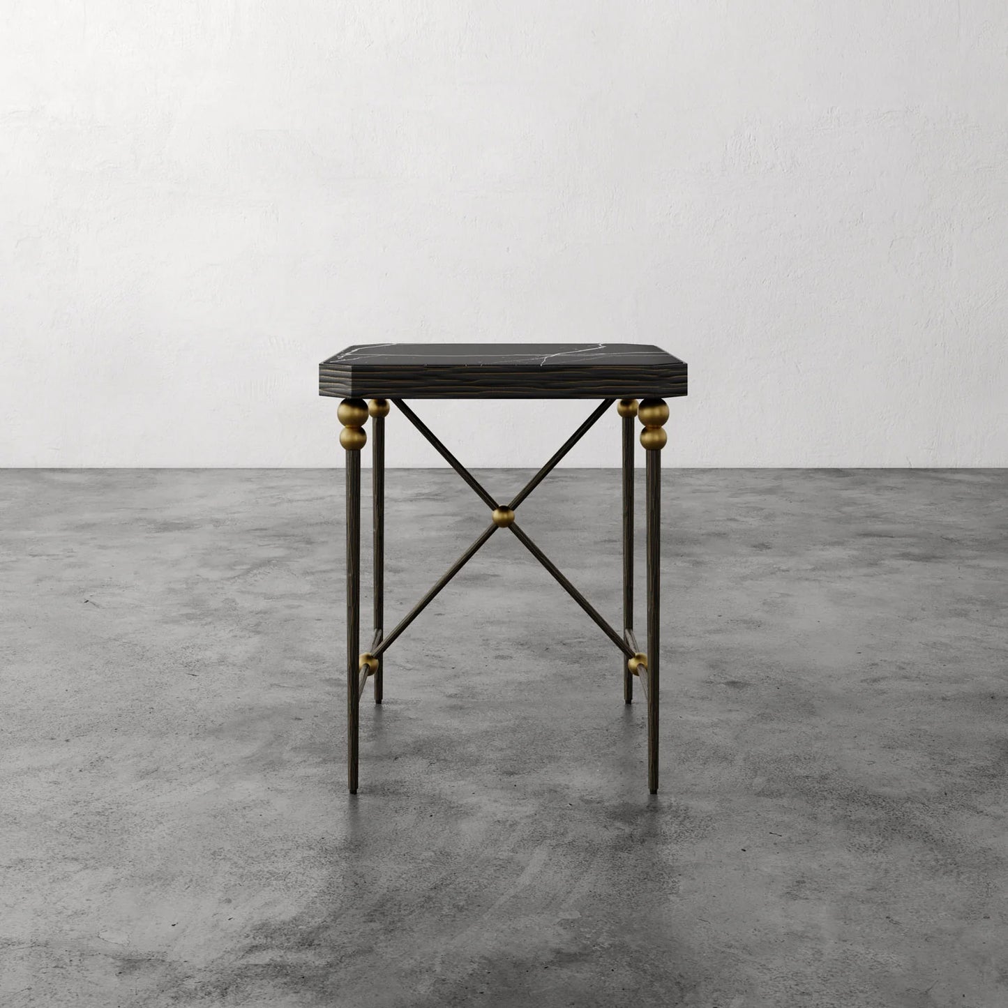 Luxury Modern Cambert Square Side Table European Style for Villa