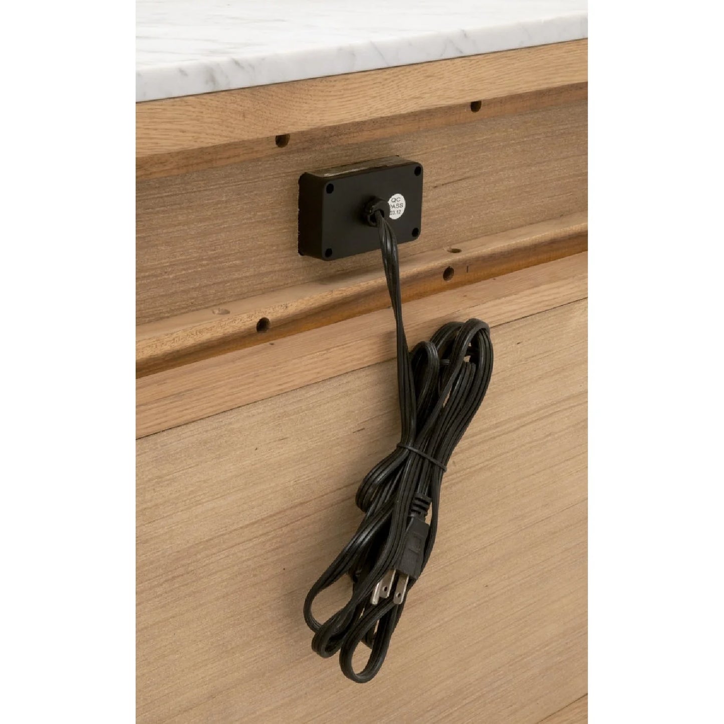 Luxury Modern Cambria 2-Drawer Nightstand European Style for Villa