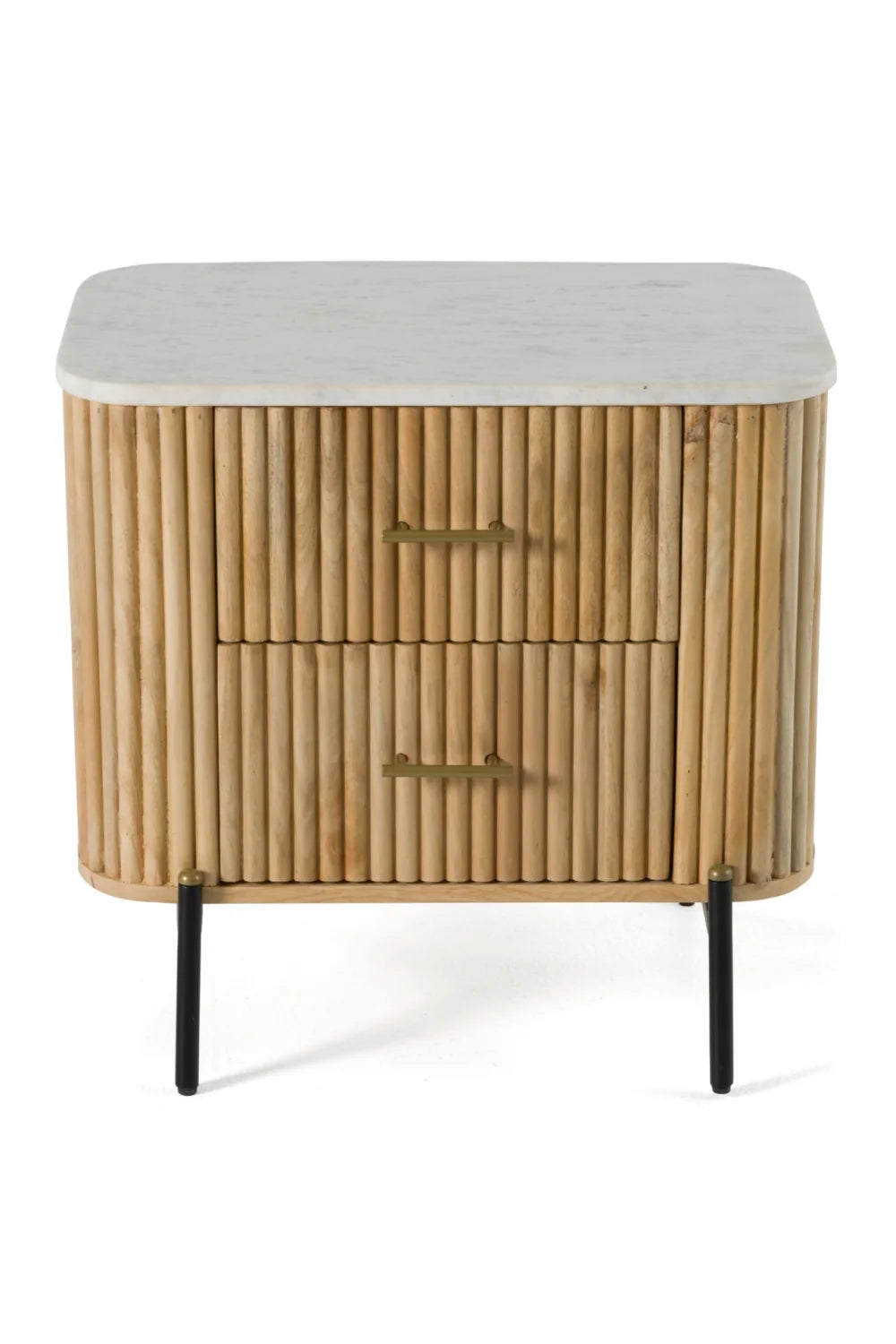 Luxury Modern Cambridge 2-Drawer Nightstand European Style for Villa