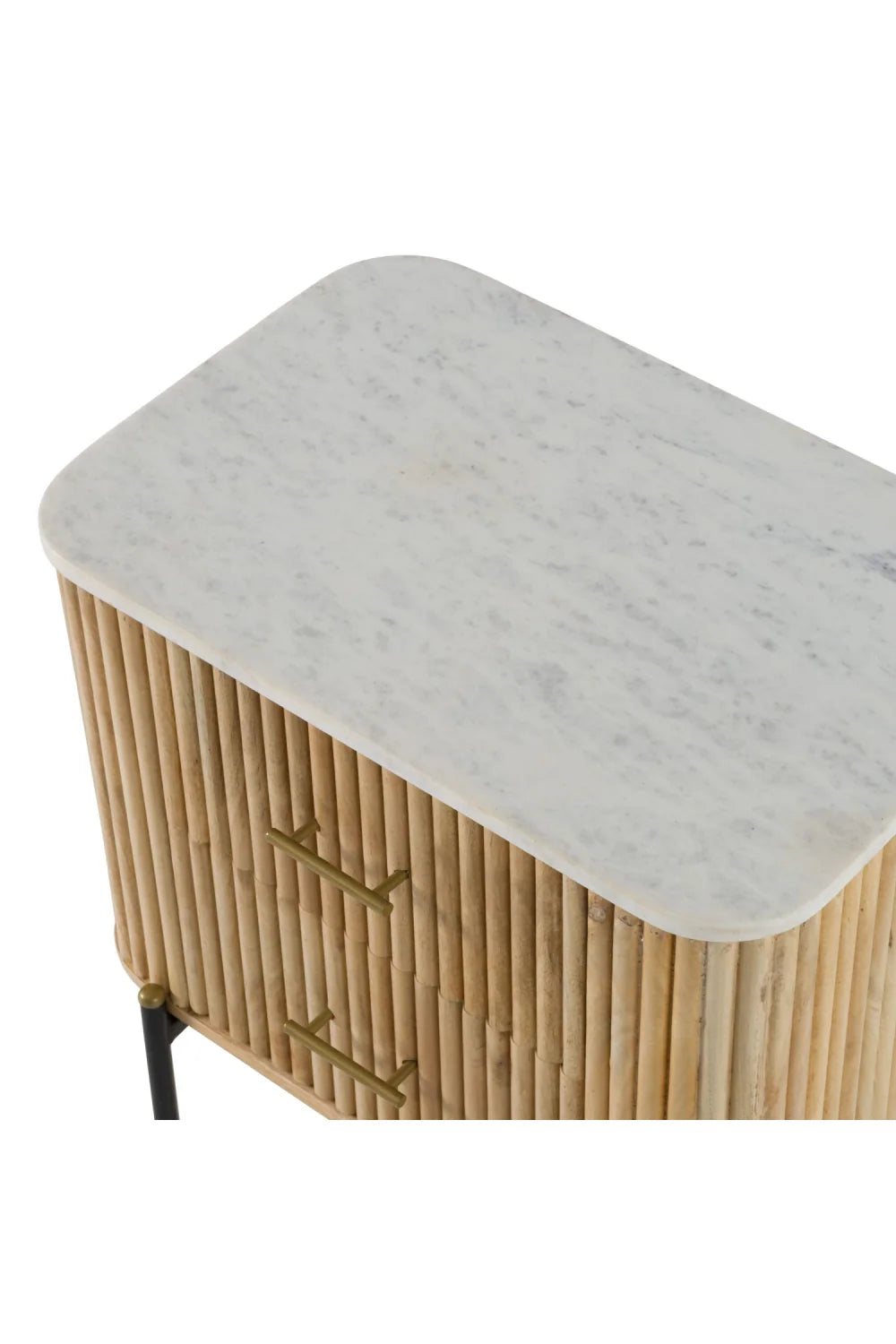 Luxury Modern Cambridge 2-Drawer Nightstand European Style for Villa