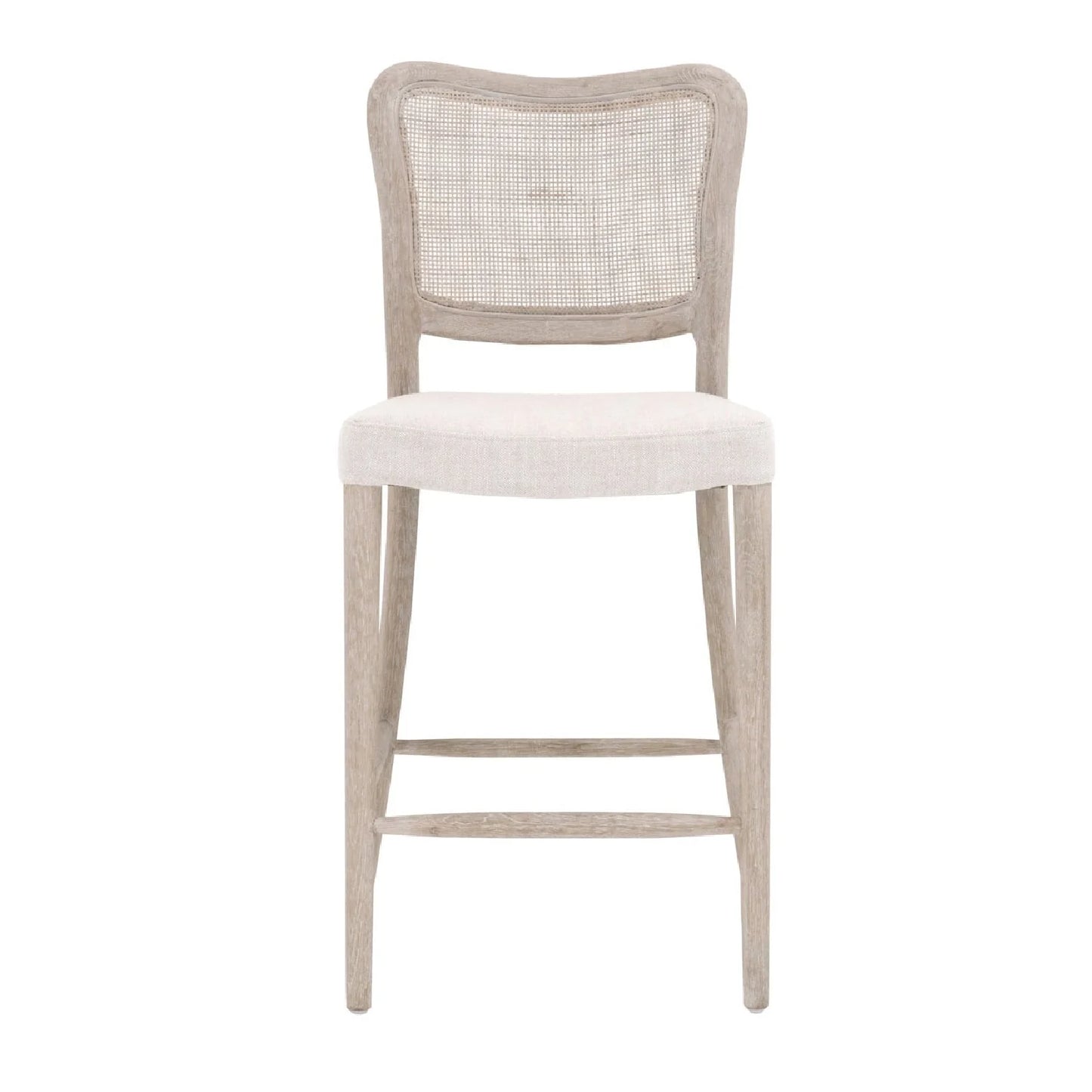 Luxury Modern Cane Back Counter Stool European Style for Villa