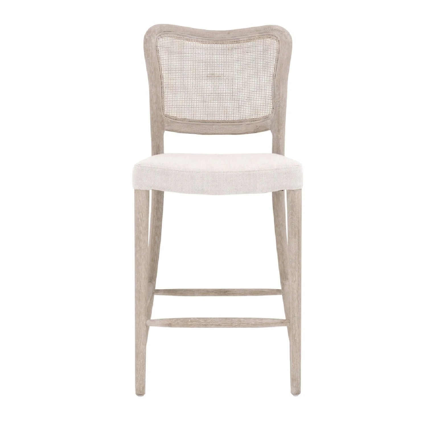 Luxury Modern Cane Back Counter Stool European Style for Villa