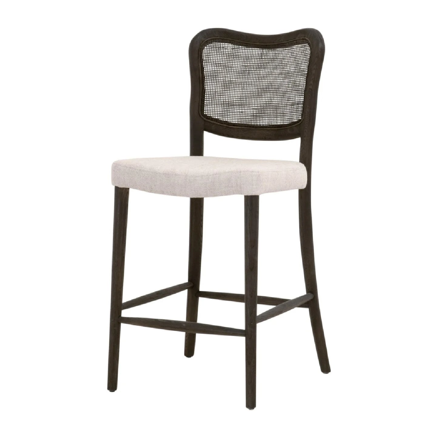 Luxury Modern Cane Back Counter Stool European Style for Villa