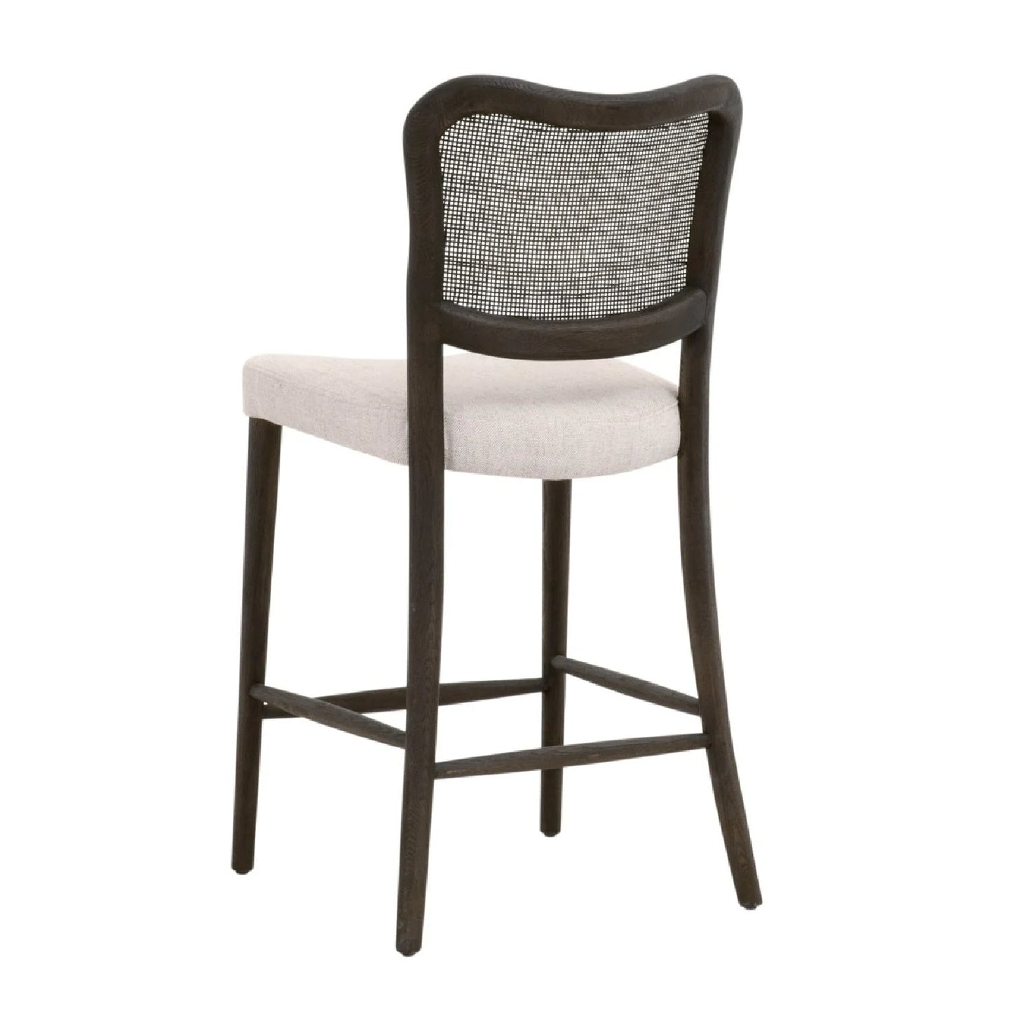 Luxury Modern Cane Back Counter Stool European Style for Villa