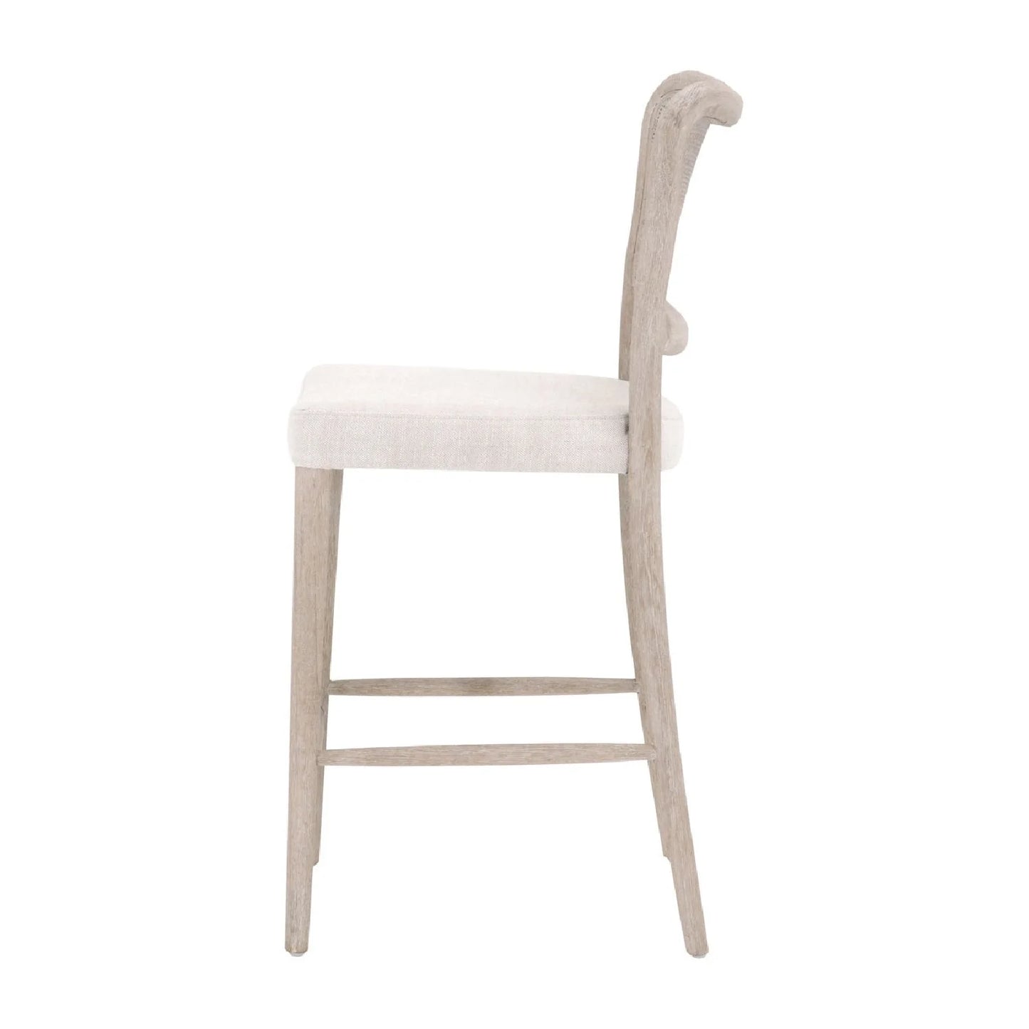Luxury Modern Cane Back Counter Stool European Style for Villa