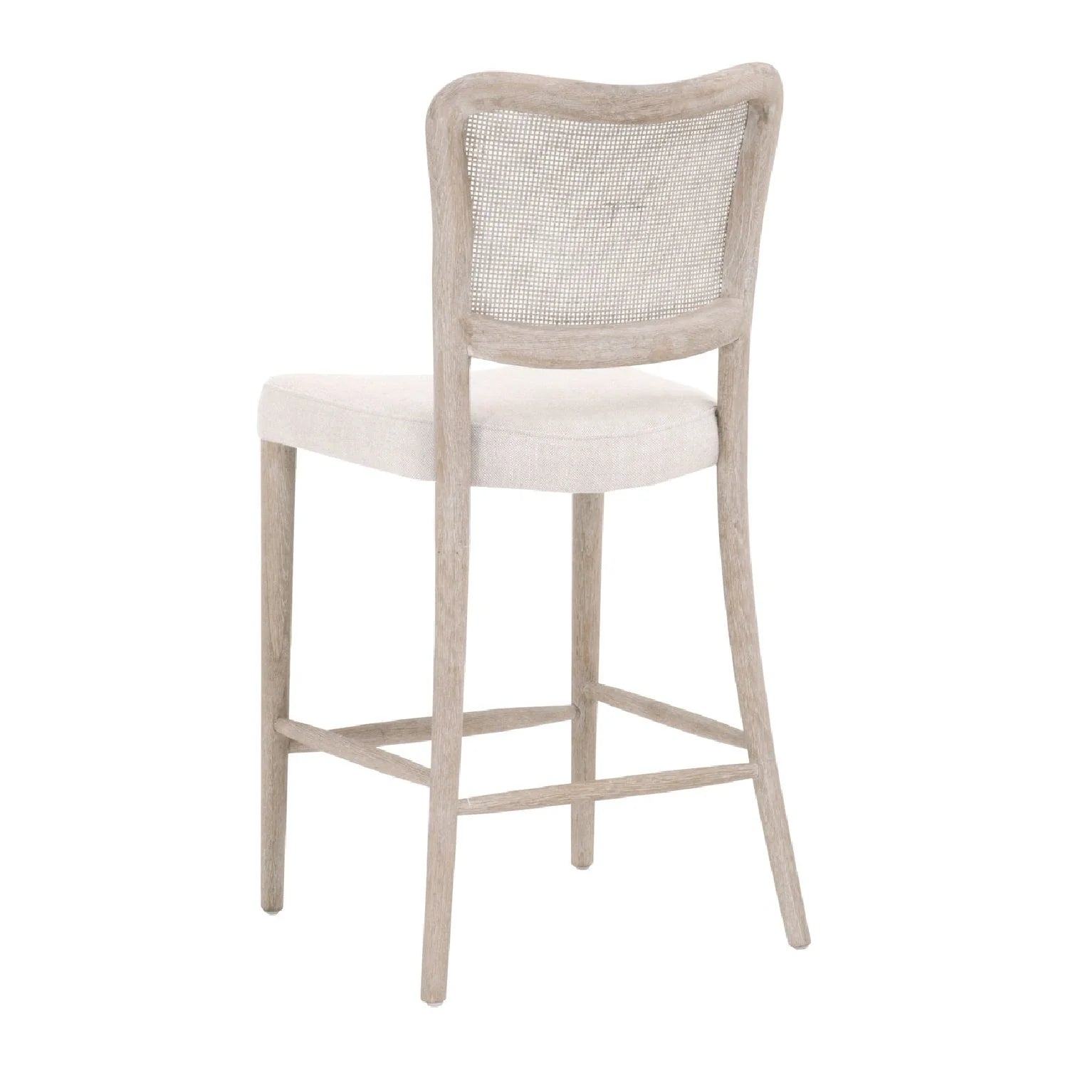Luxury Modern Cane Back Counter Stool European Style for Villa