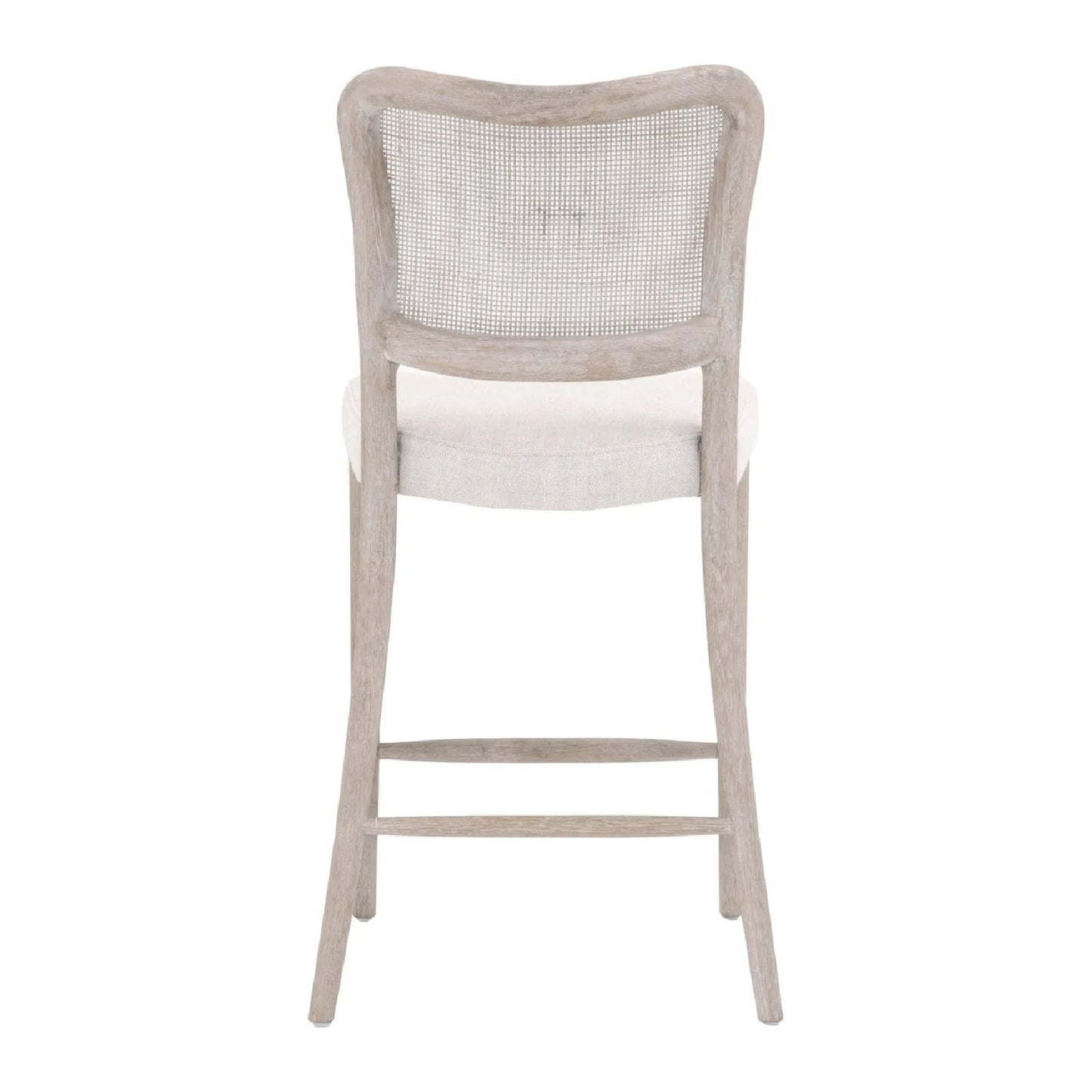 Luxury Modern Cane Back Counter Stool European Style for Villa
