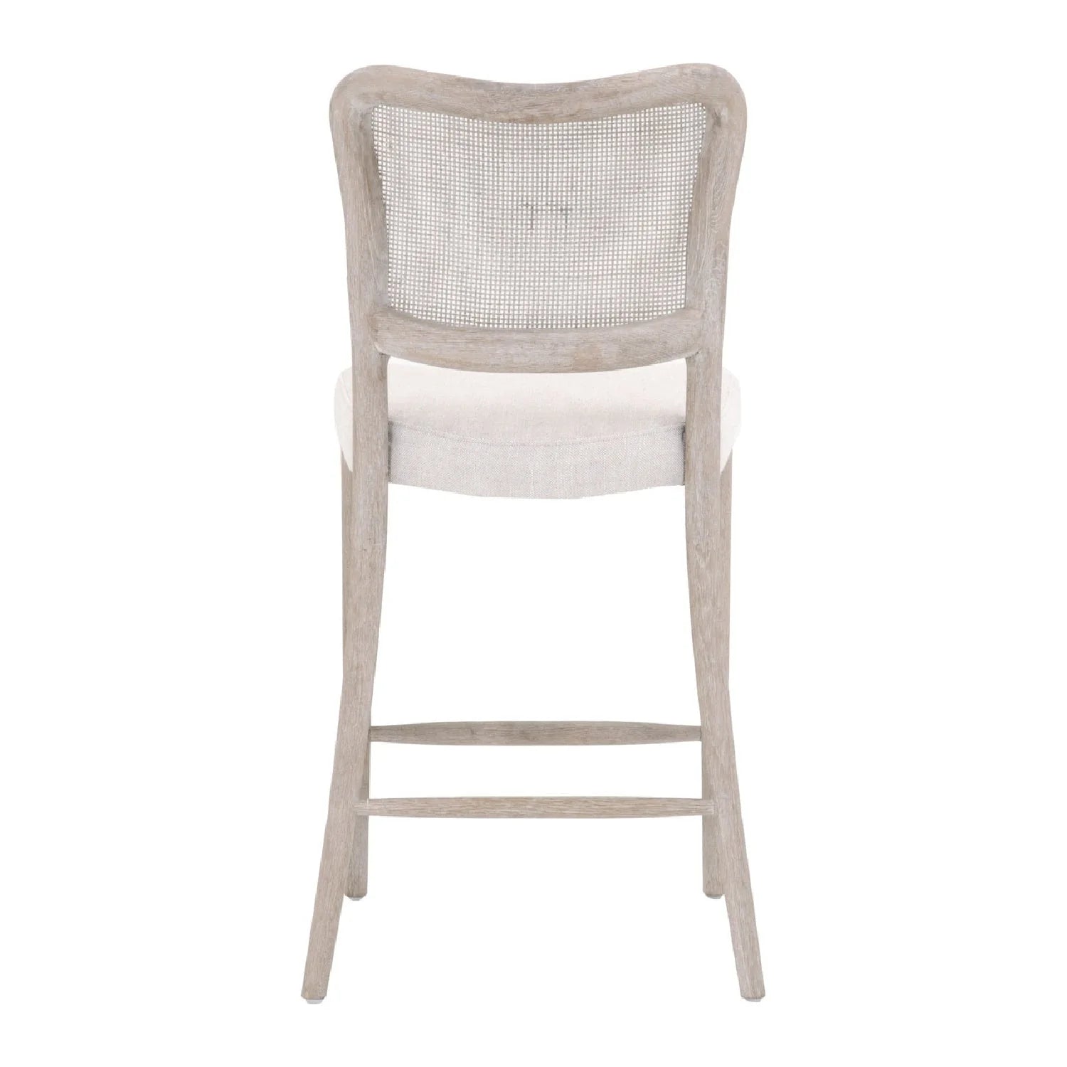 Luxury Modern Cane Back Counter Stool European Style for Villa