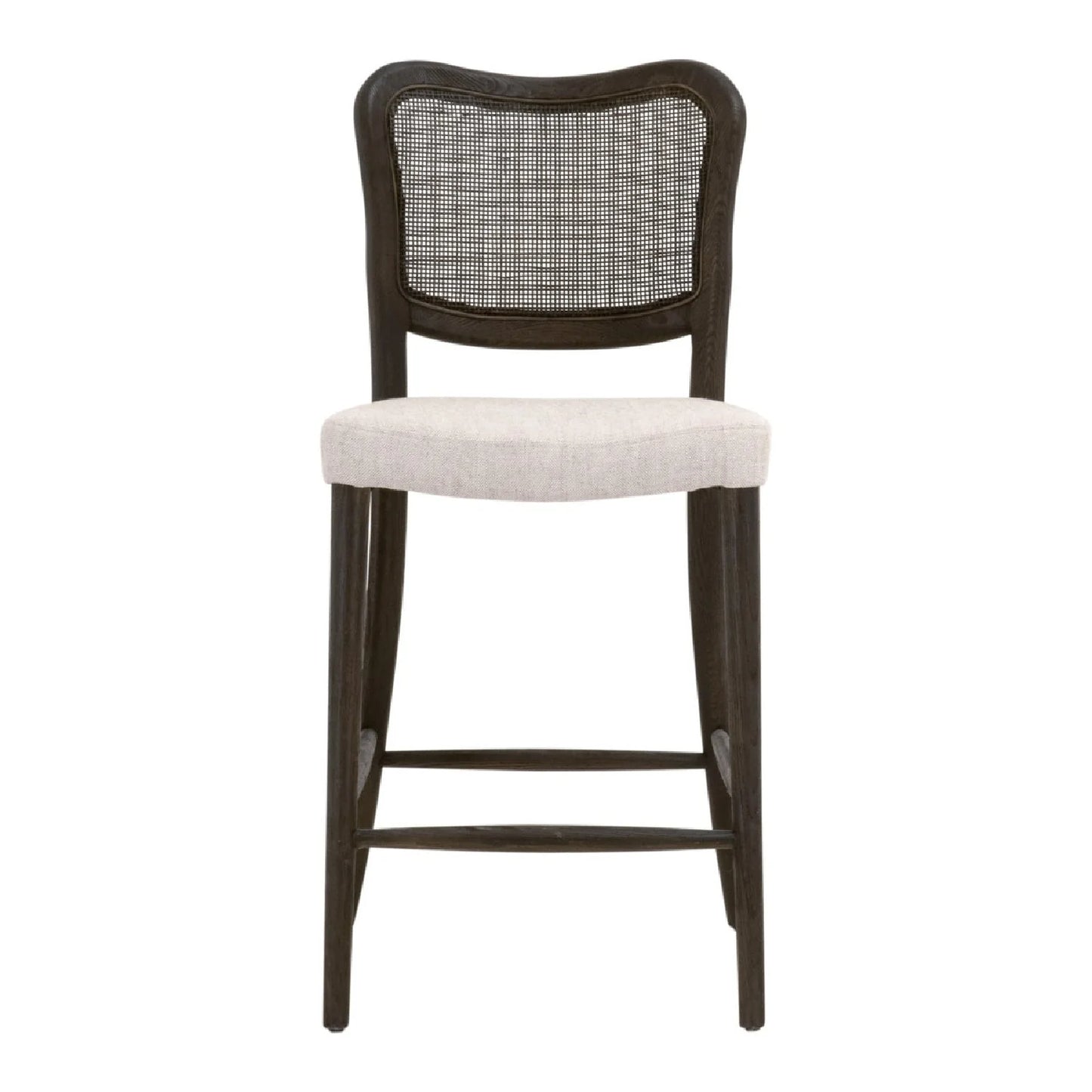 Luxury Modern Cane Back Counter Stool European Style for Villa