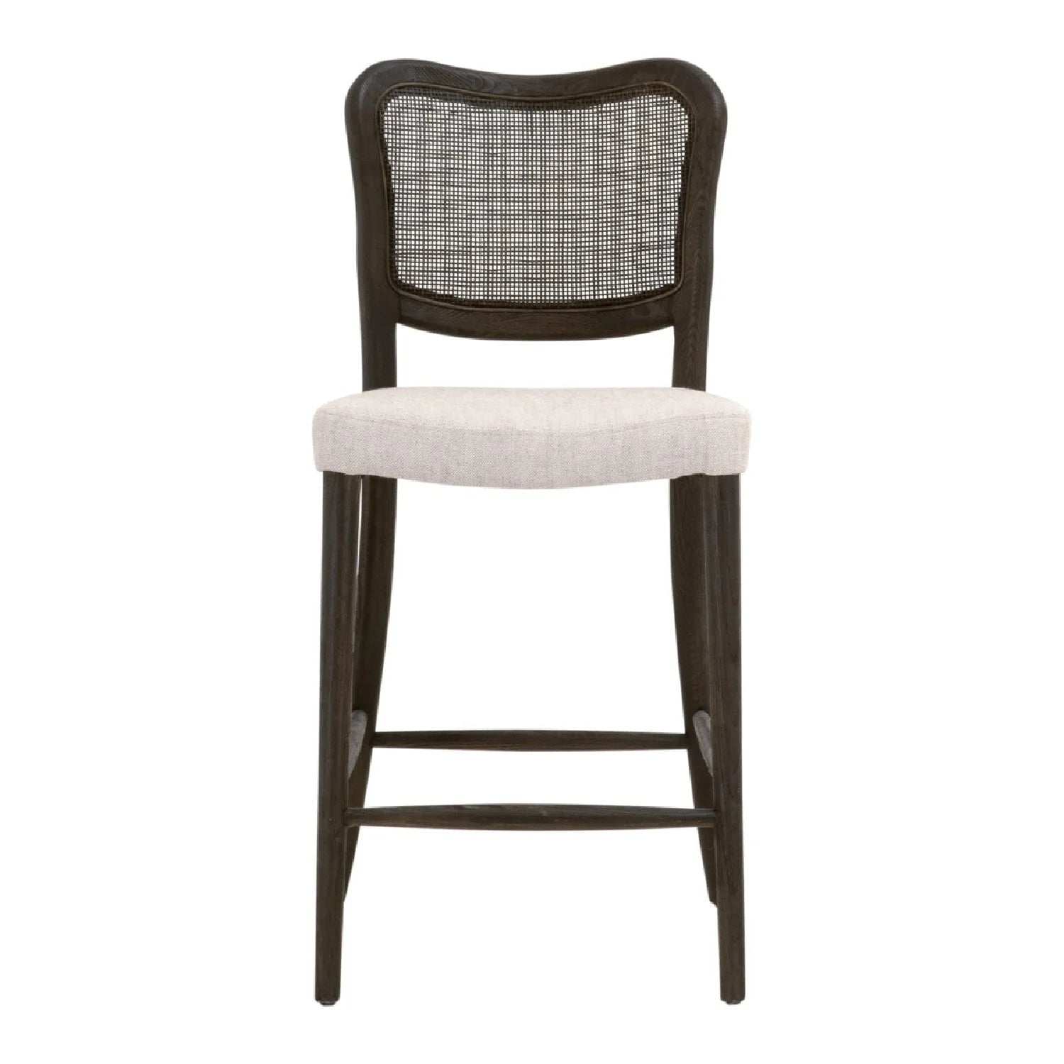 Luxury Modern Cane Back Counter Stool European Style for Villa