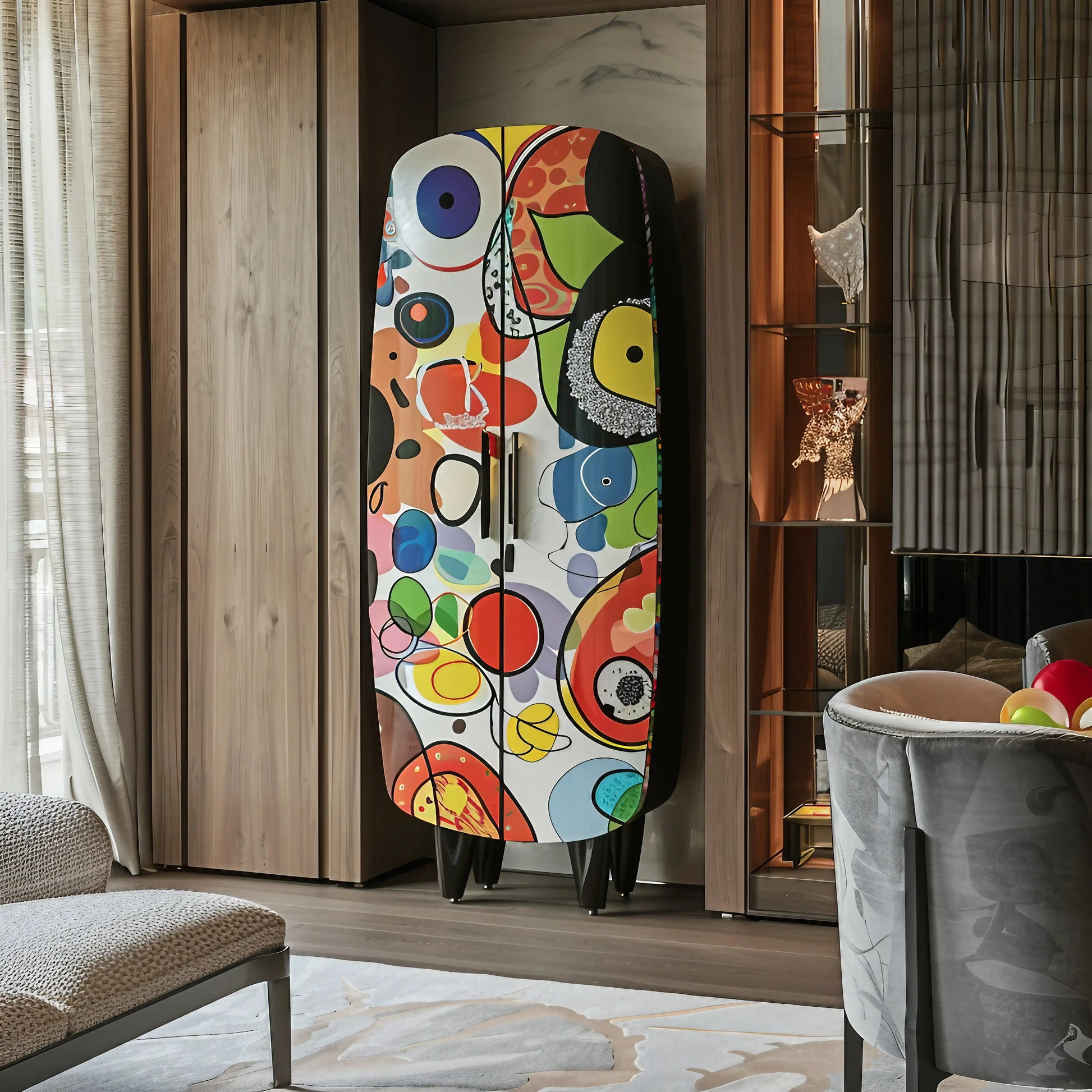 Luxury Modern Carnival Armoire European Style for Villa