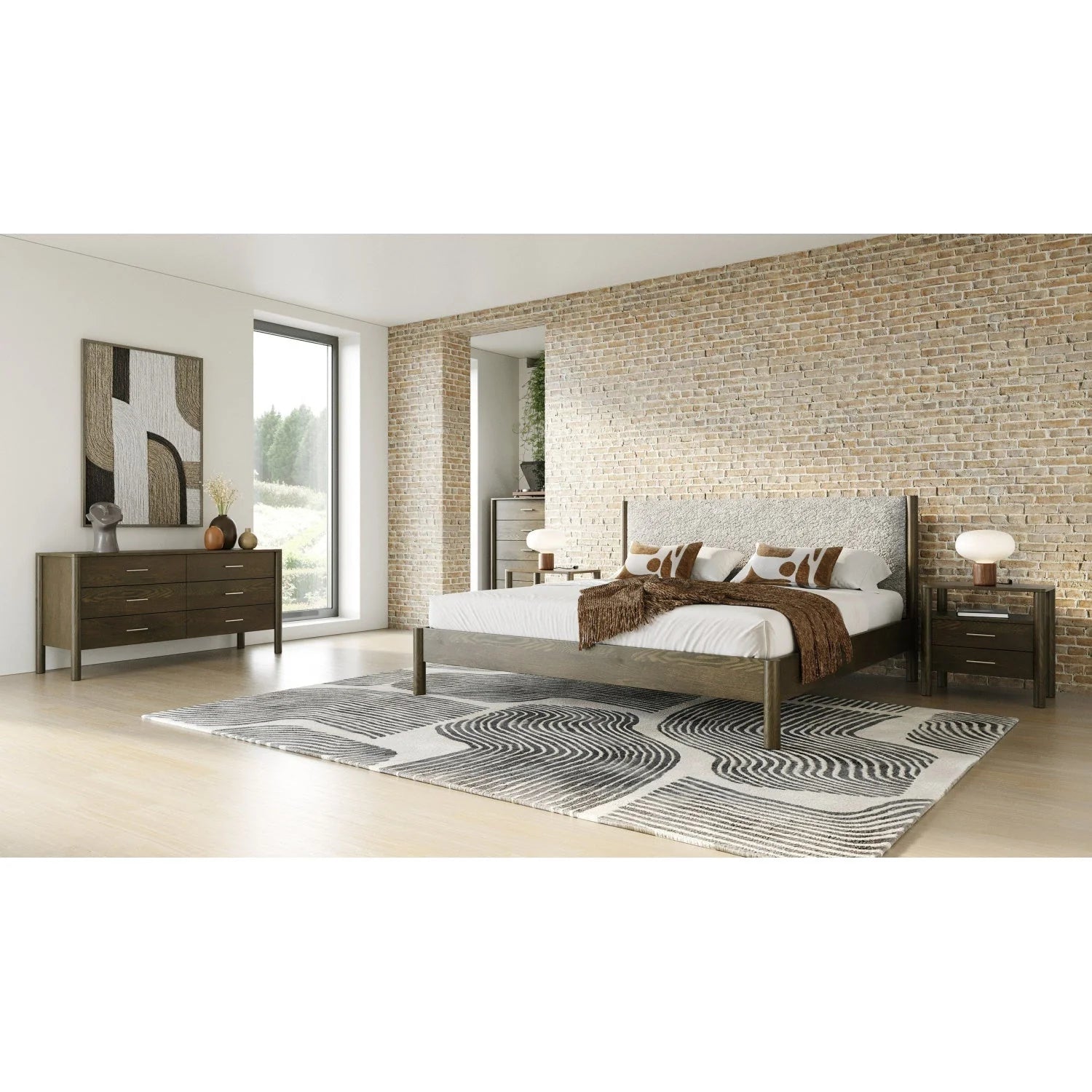 Luxury Modern Carolina 5-Drawer Chest European Style for Villa