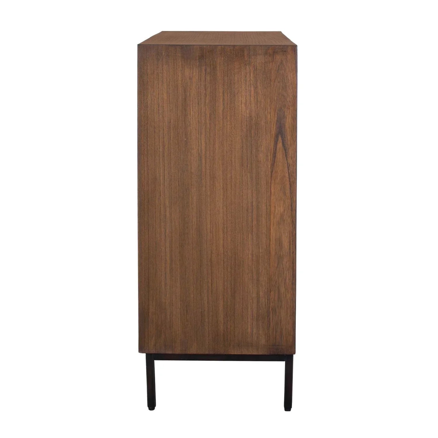 Luxury Modern Carved Mindi Wood 2-Door Cabinet European Style for Villa