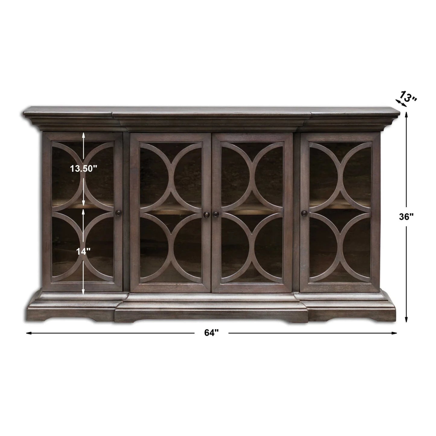 Luxury Modern Carved Wooden Cabinet European Style for Villa