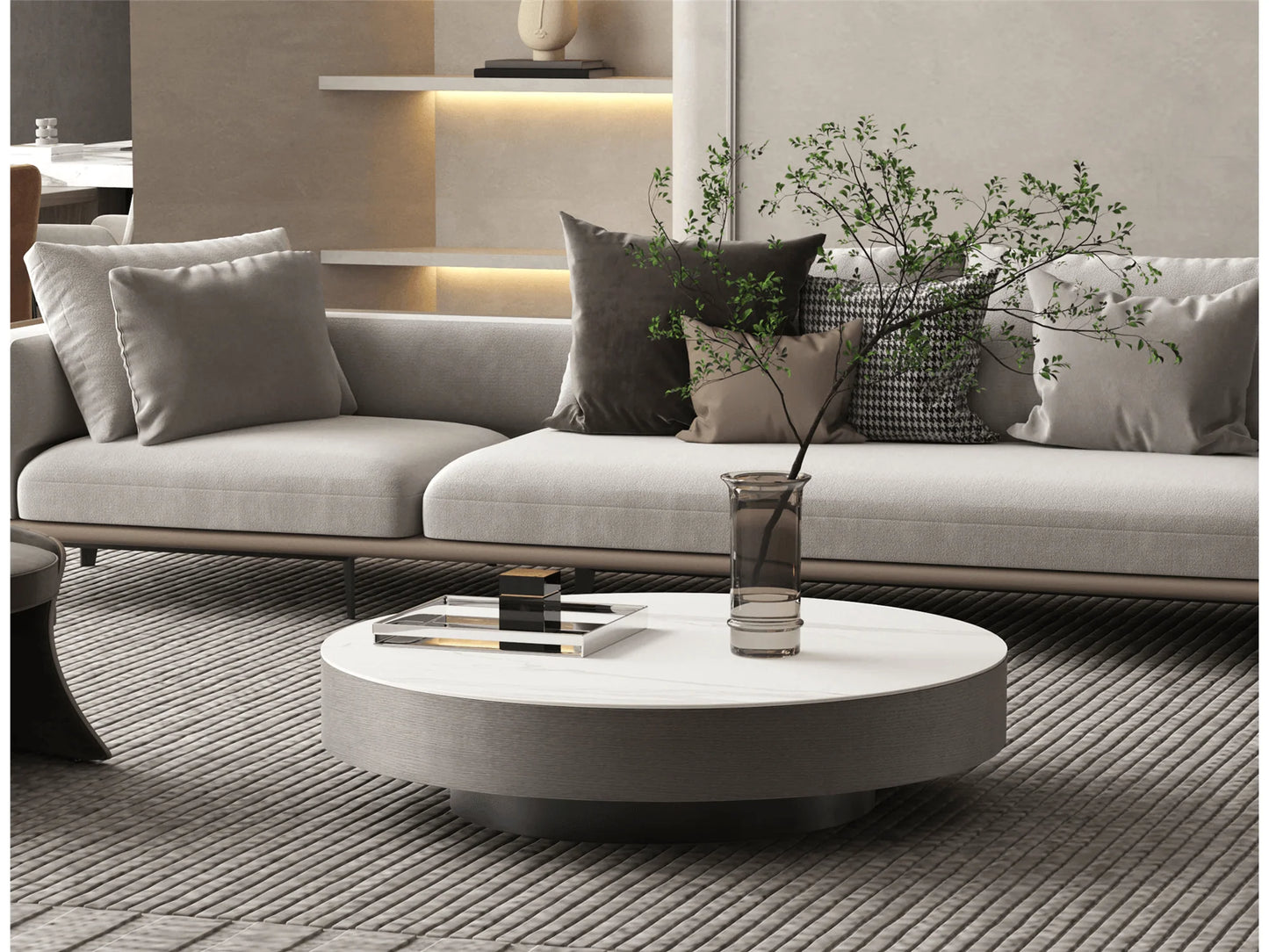 Luxury Modern Causer Coffee Table European Style for Villa