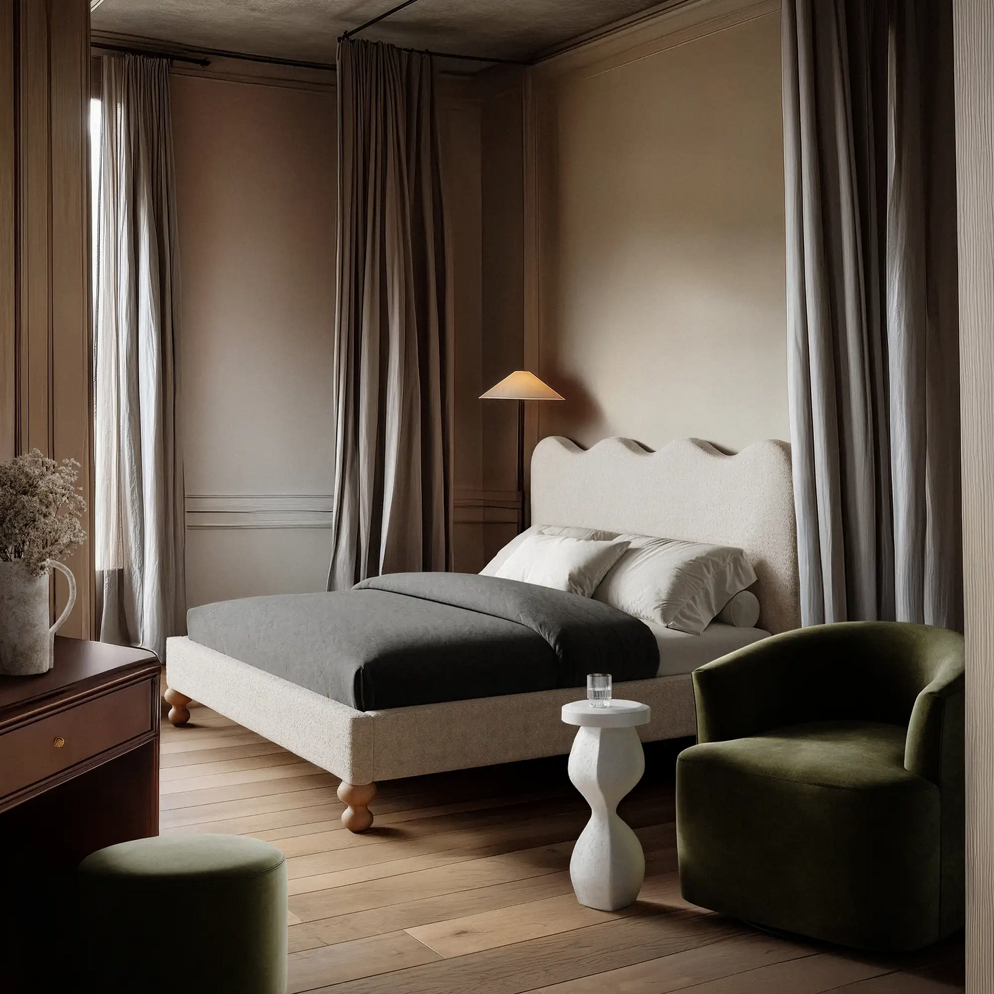 Luxury Modern Celine Bed European Style for Villa