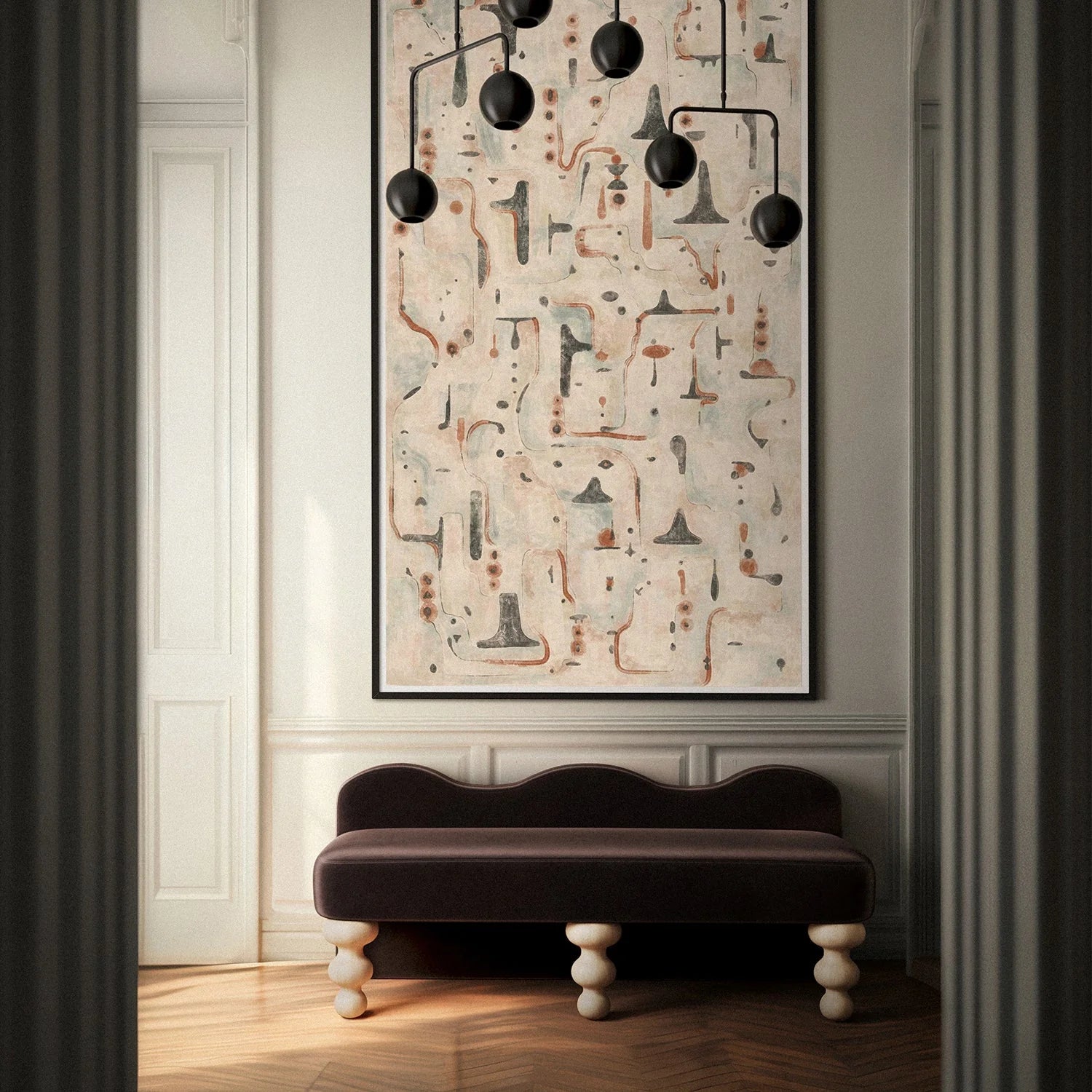 Luxury Modern Celine Bench European Style for Villa