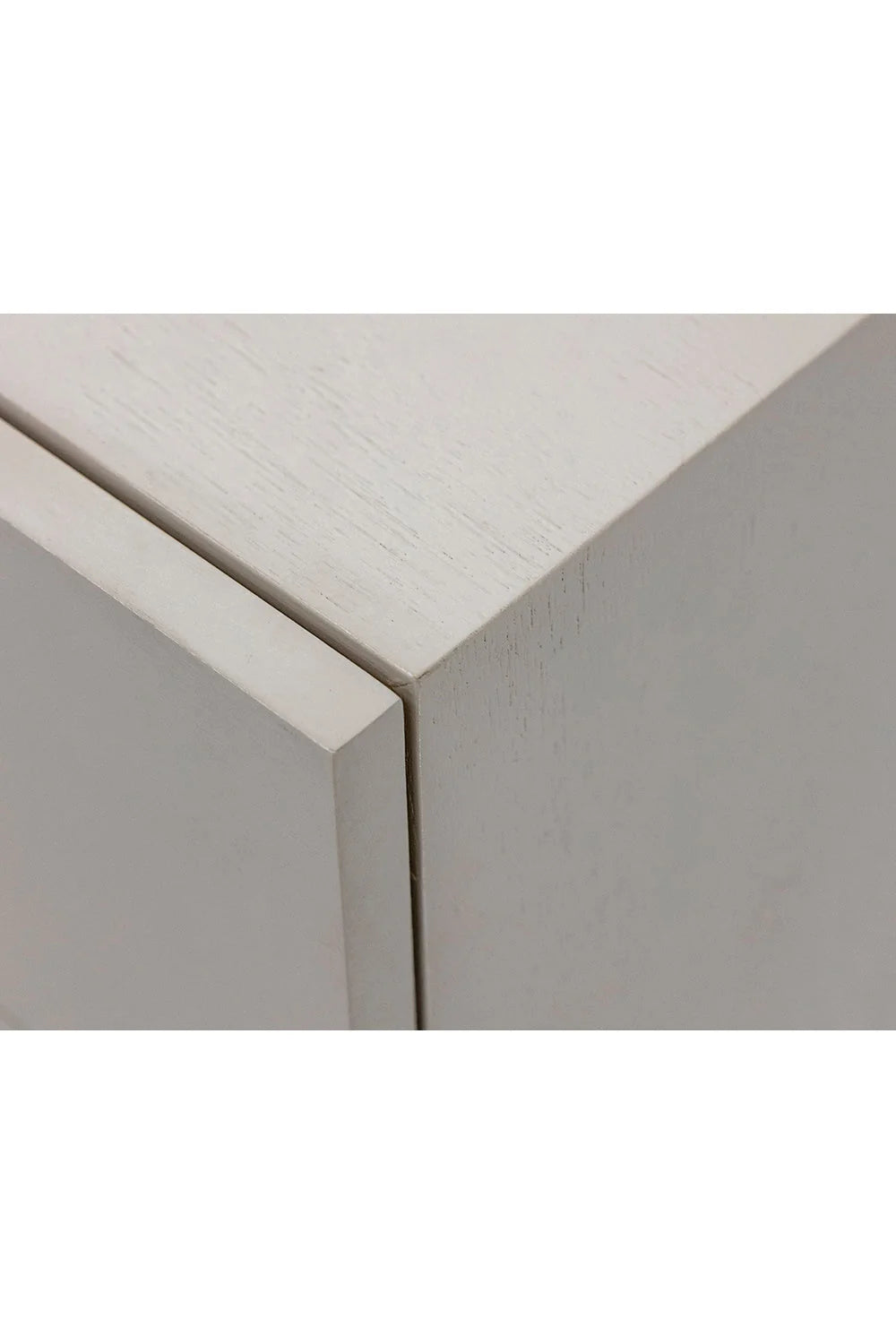 Luxury Modern Celine Cream 2-Drawer Nightstand European Style for Villa