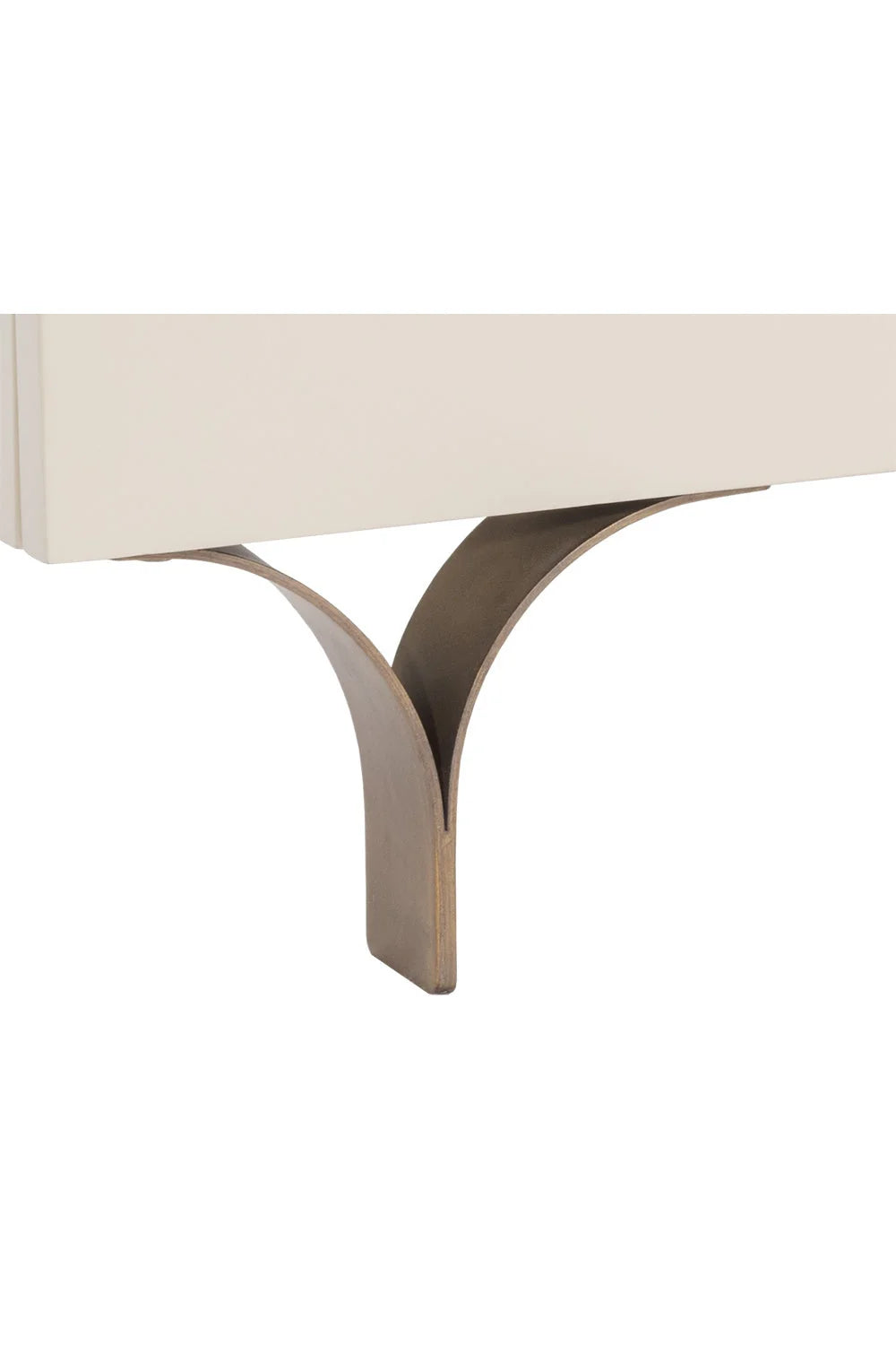 Luxury Modern Celine Cream 2-Drawer Nightstand European Style for Villa