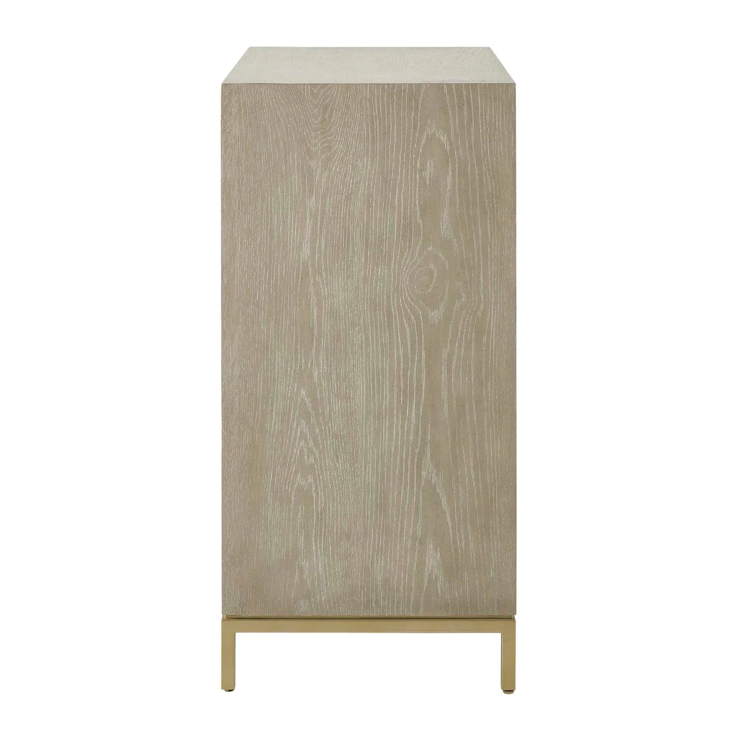 Luxury Modern Cerused Oak 2-Door Cabinet European Style for Villa