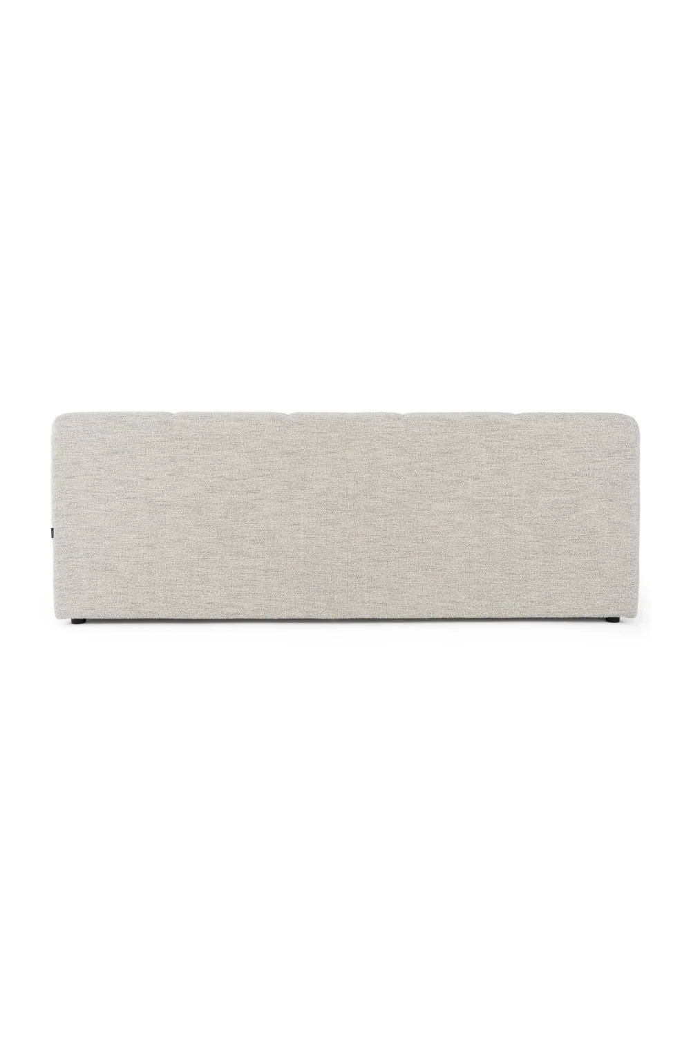 Luxury Modern Channel Tufted Cream Bed European Style for Villa