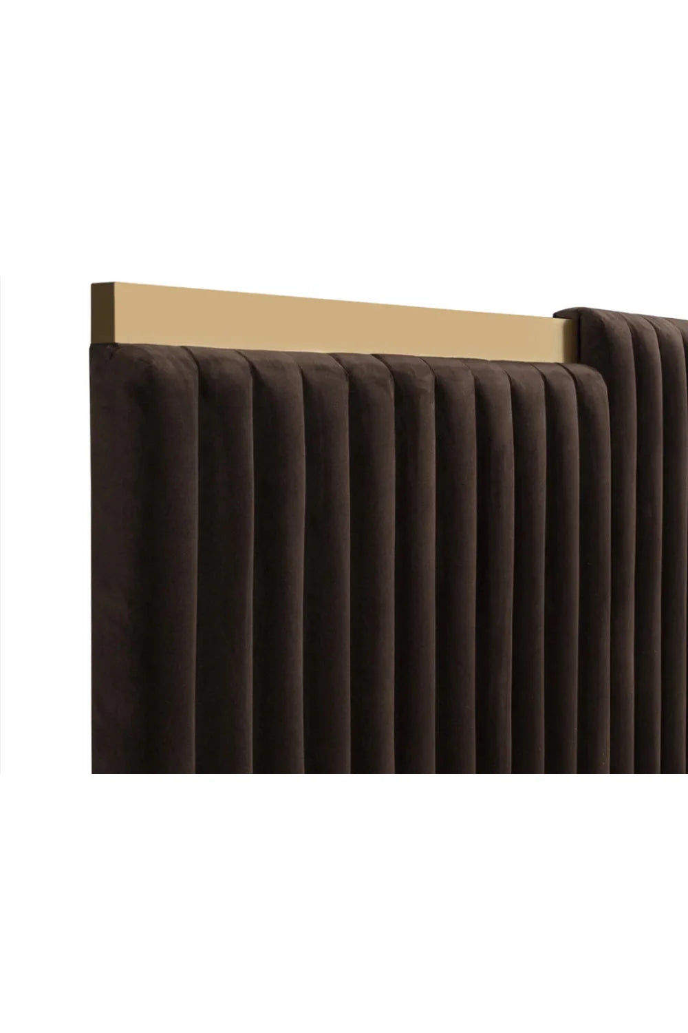 Luxury Modern Channeled Fabric King Bed European Style for Villa