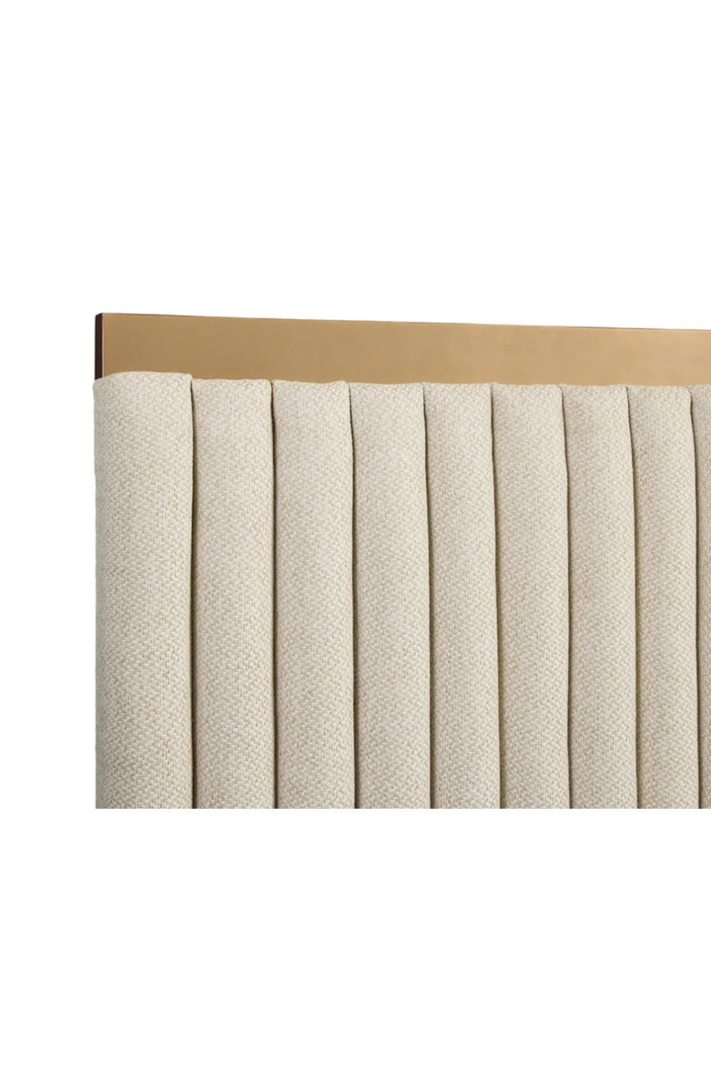 Luxury Modern Channeled Fabric King Bed European Style for Villa