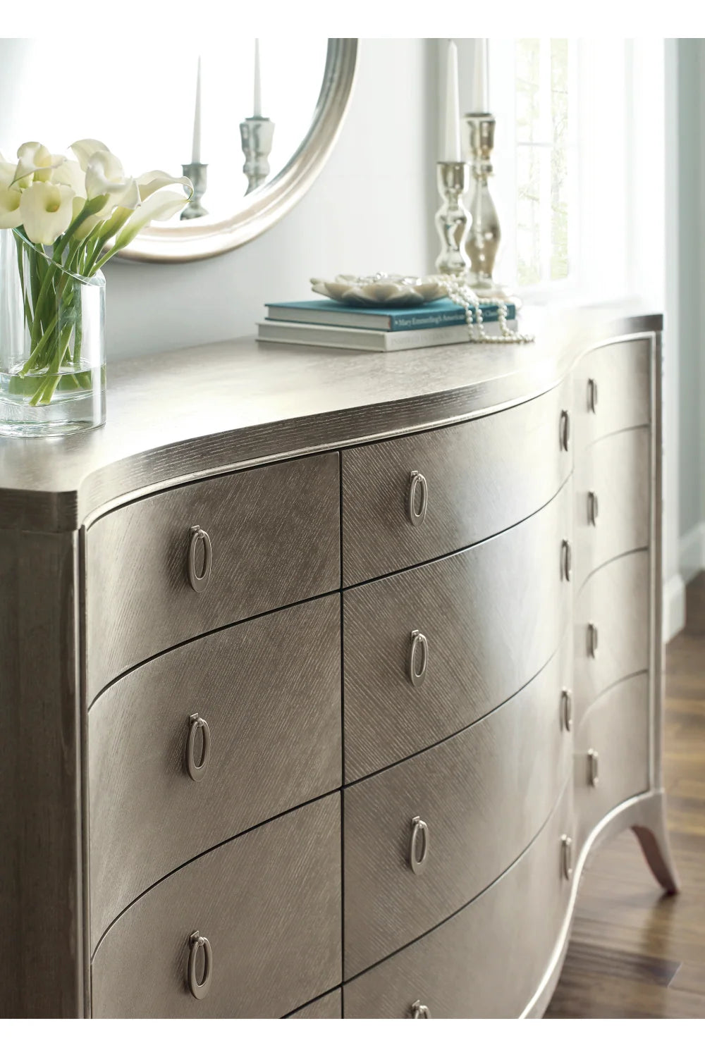Luxury Modern Chevron Ash Dresser European Style for Villa
