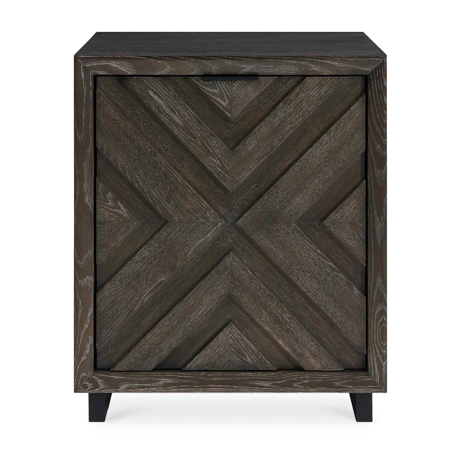 Luxury Modern Chevron Oak Cabinet European Style for Villa
