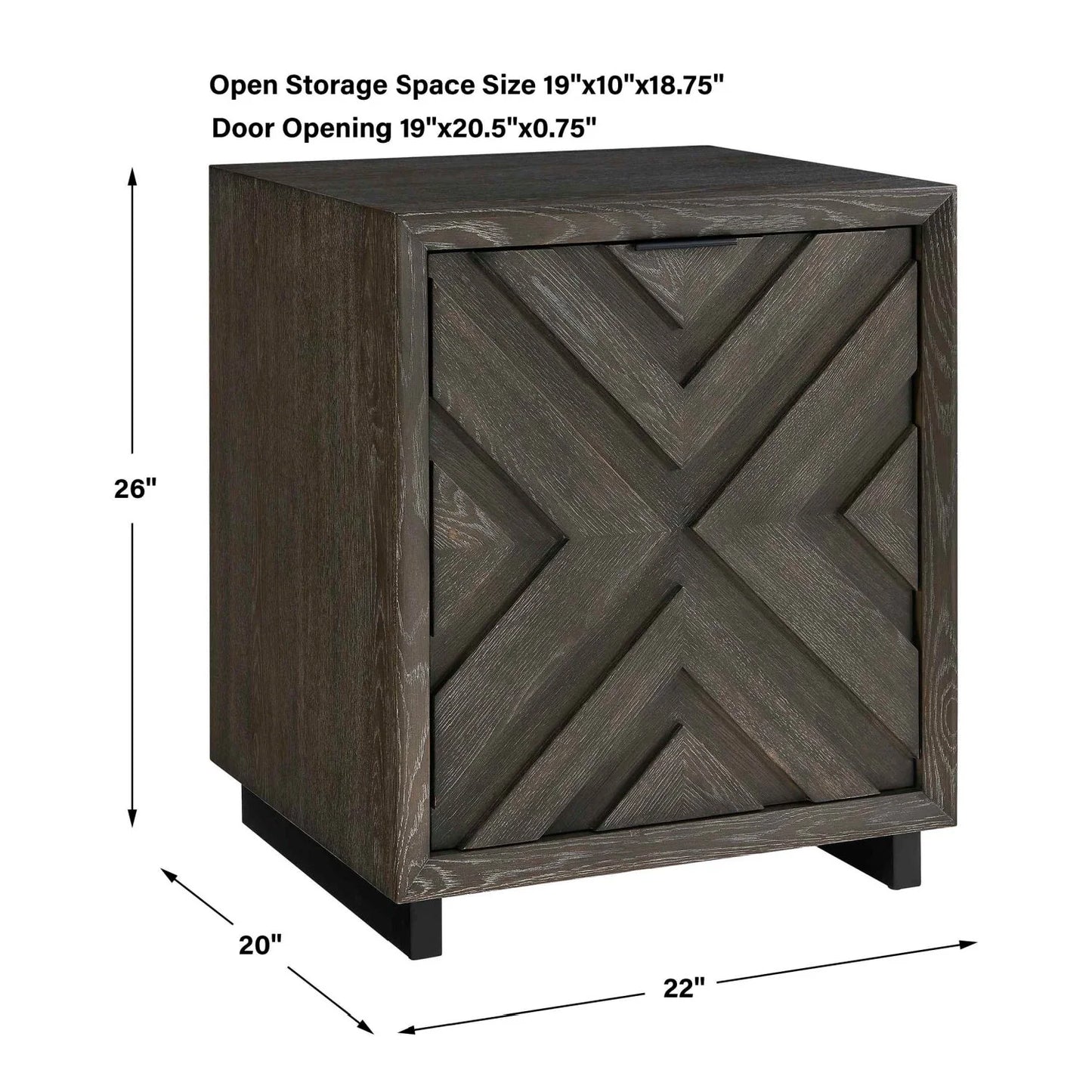 Luxury Modern Chevron Oak Cabinet European Style for Villa
