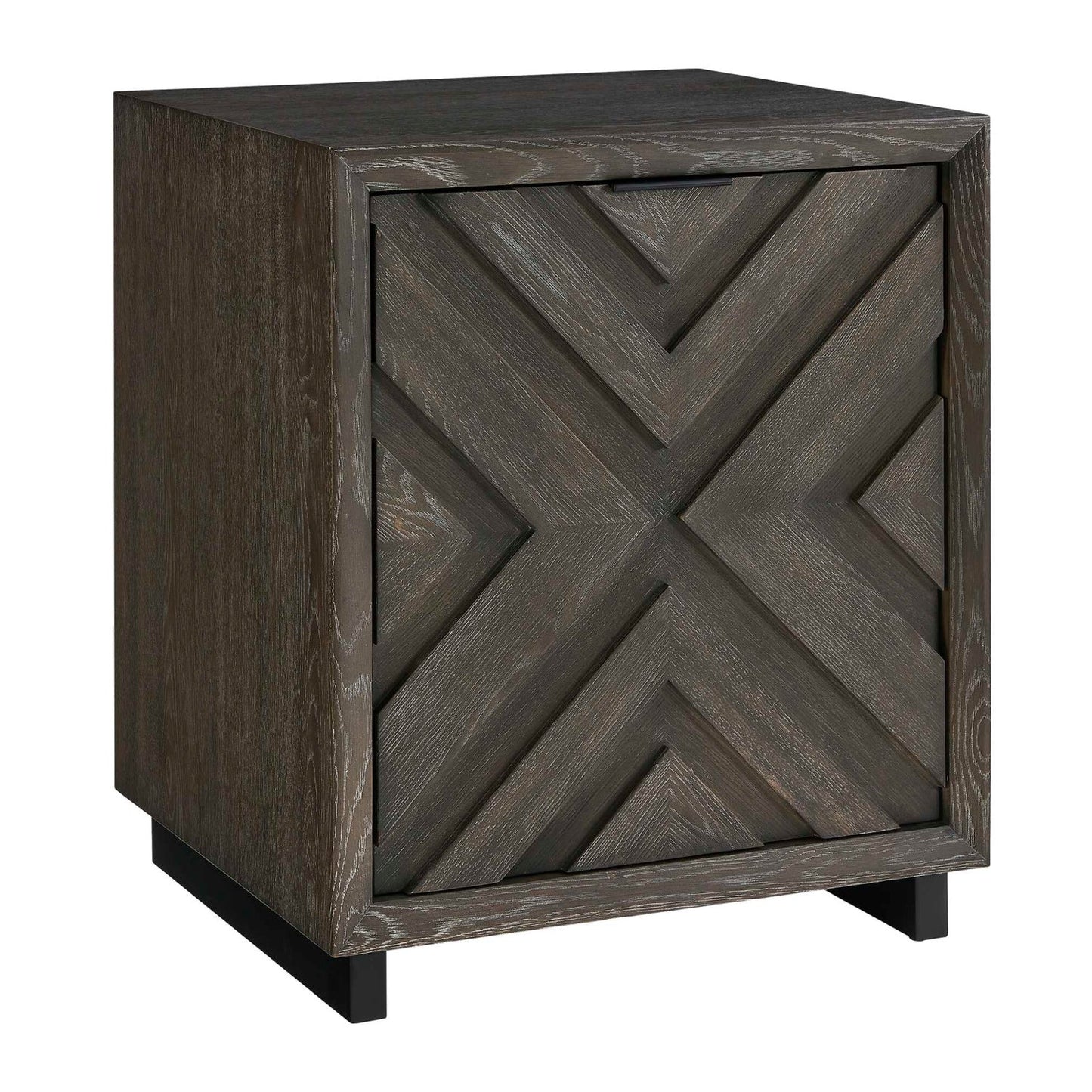 Luxury Modern Chevron Oak Cabinet European Style for Villa