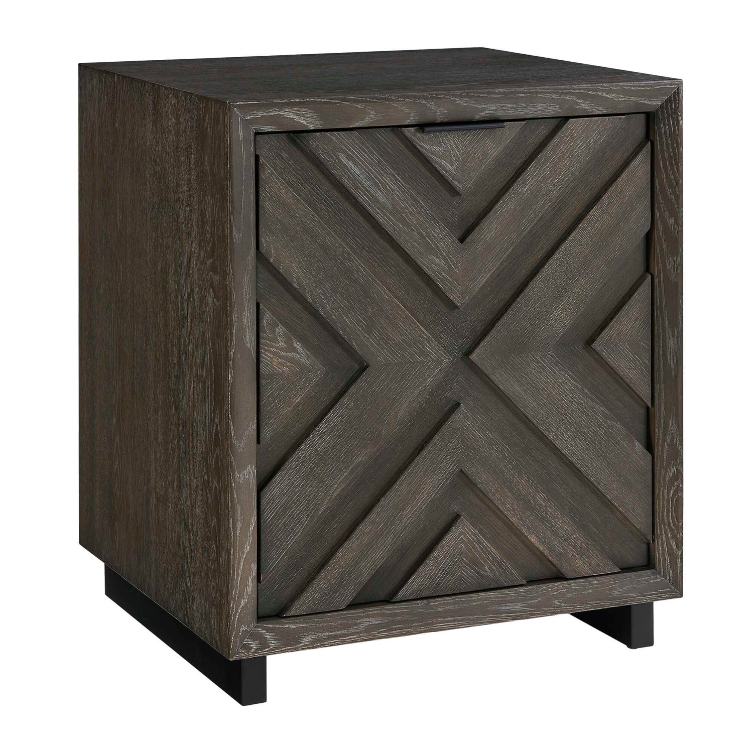 Luxury Modern Chevron Oak Cabinet European Style for Villa