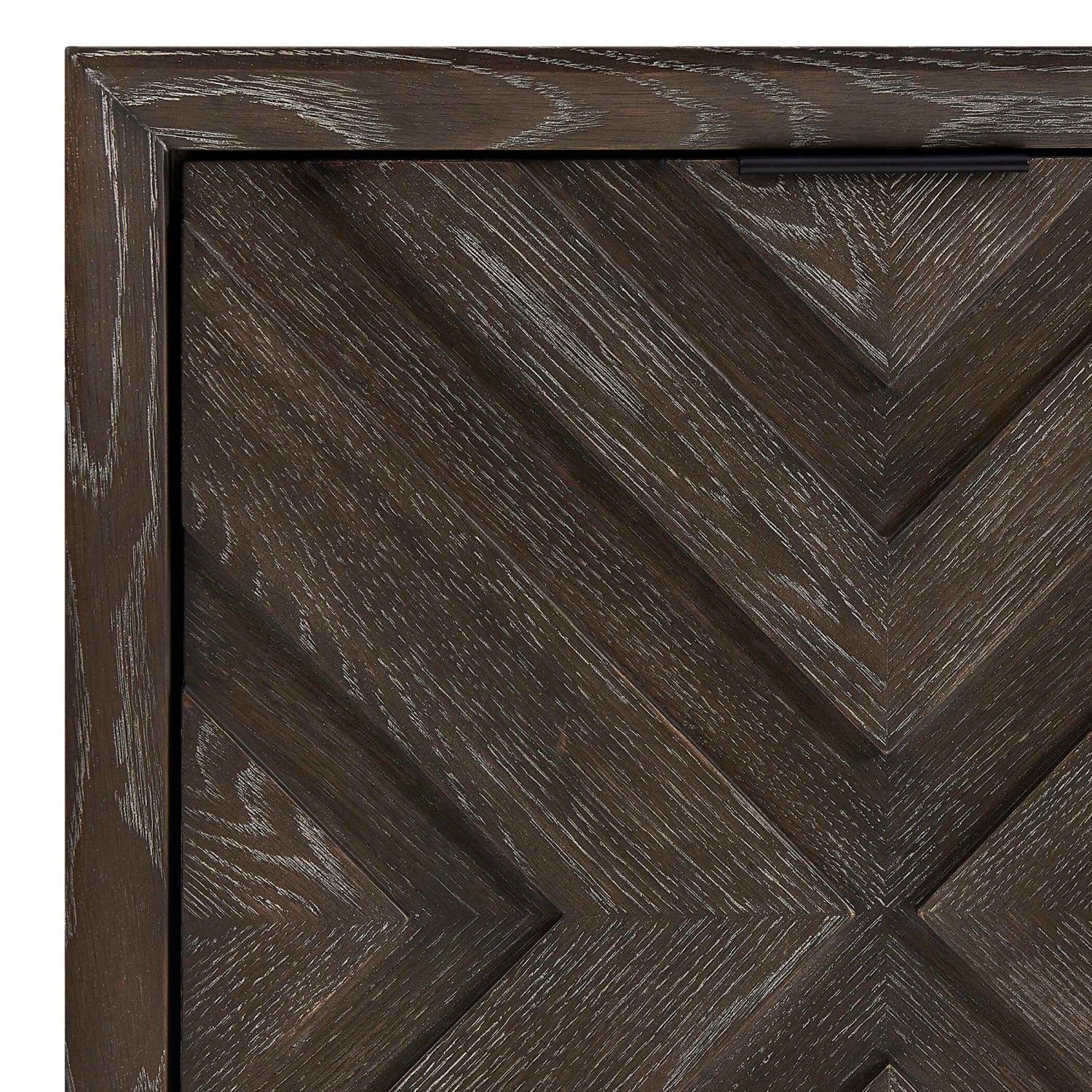Luxury Modern Chevron Oak Cabinet European Style for Villa