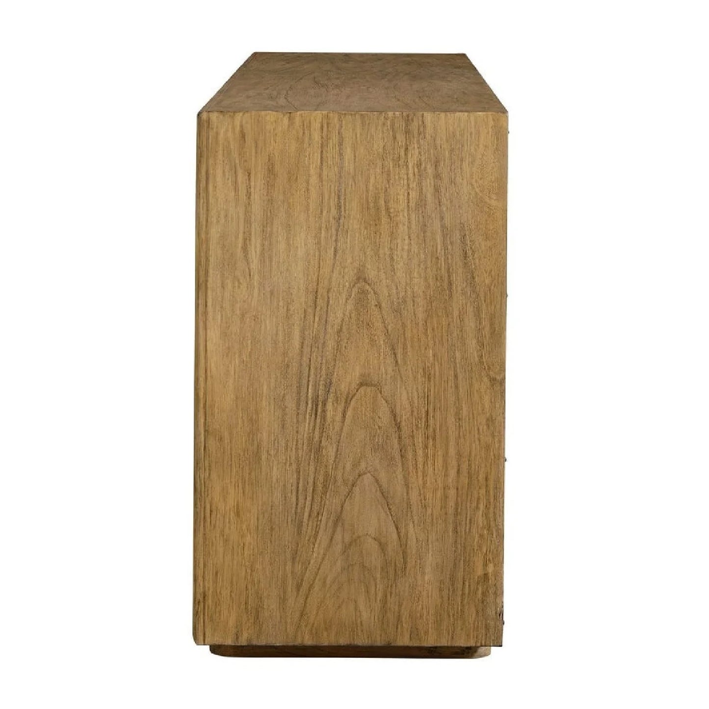 Luxury Modern Chiseled Mindi Wood 4-Door Cabinet European Style for Villa