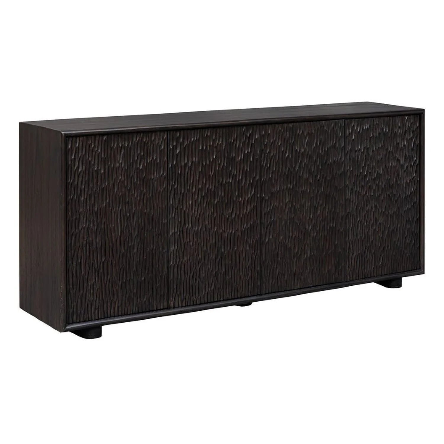 Luxury Modern Chiseled Wood 4-Door Cabinet European Style for Villa
