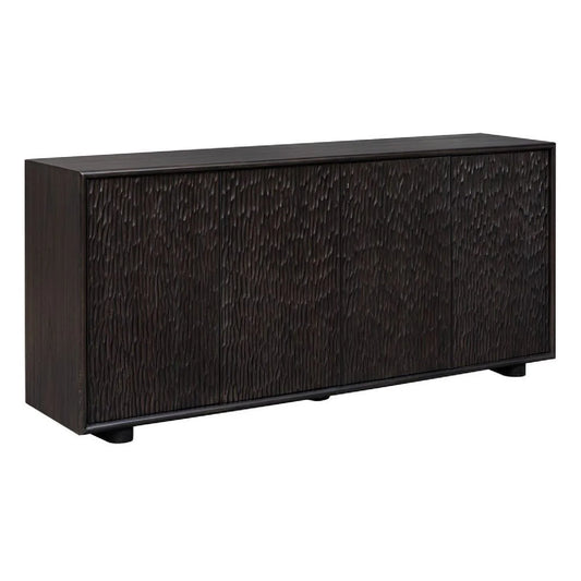 Luxury Modern Chiseled Wood 4-Door Cabinet European Style for Villa