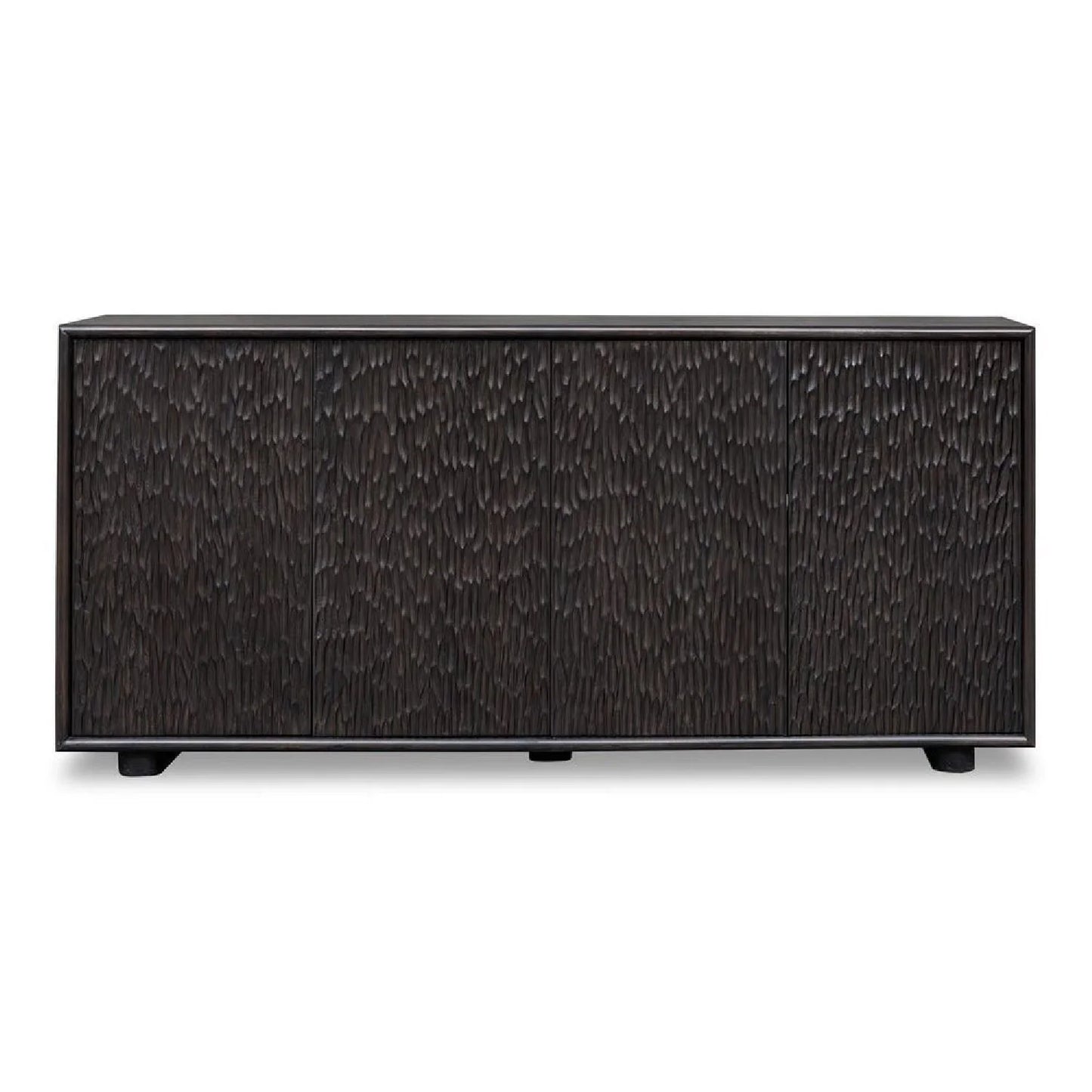 Luxury Modern Chiseled Wood 4-Door Cabinet European Style for Villa